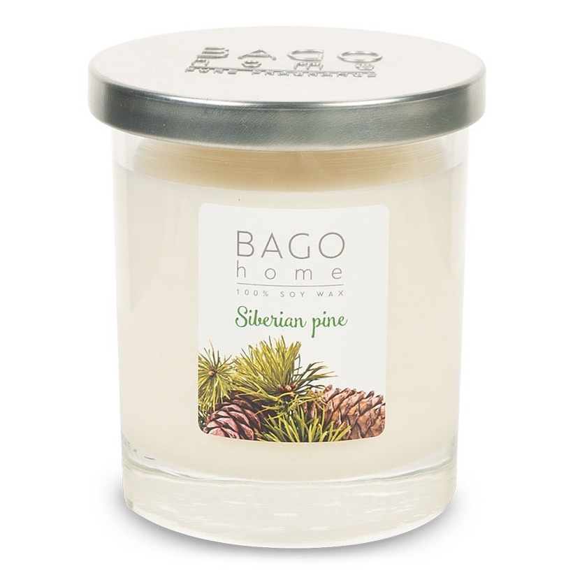 Свеча ароматическая BAGO home сибирская сосна 132 г ароматическая смесь для бани и ванны