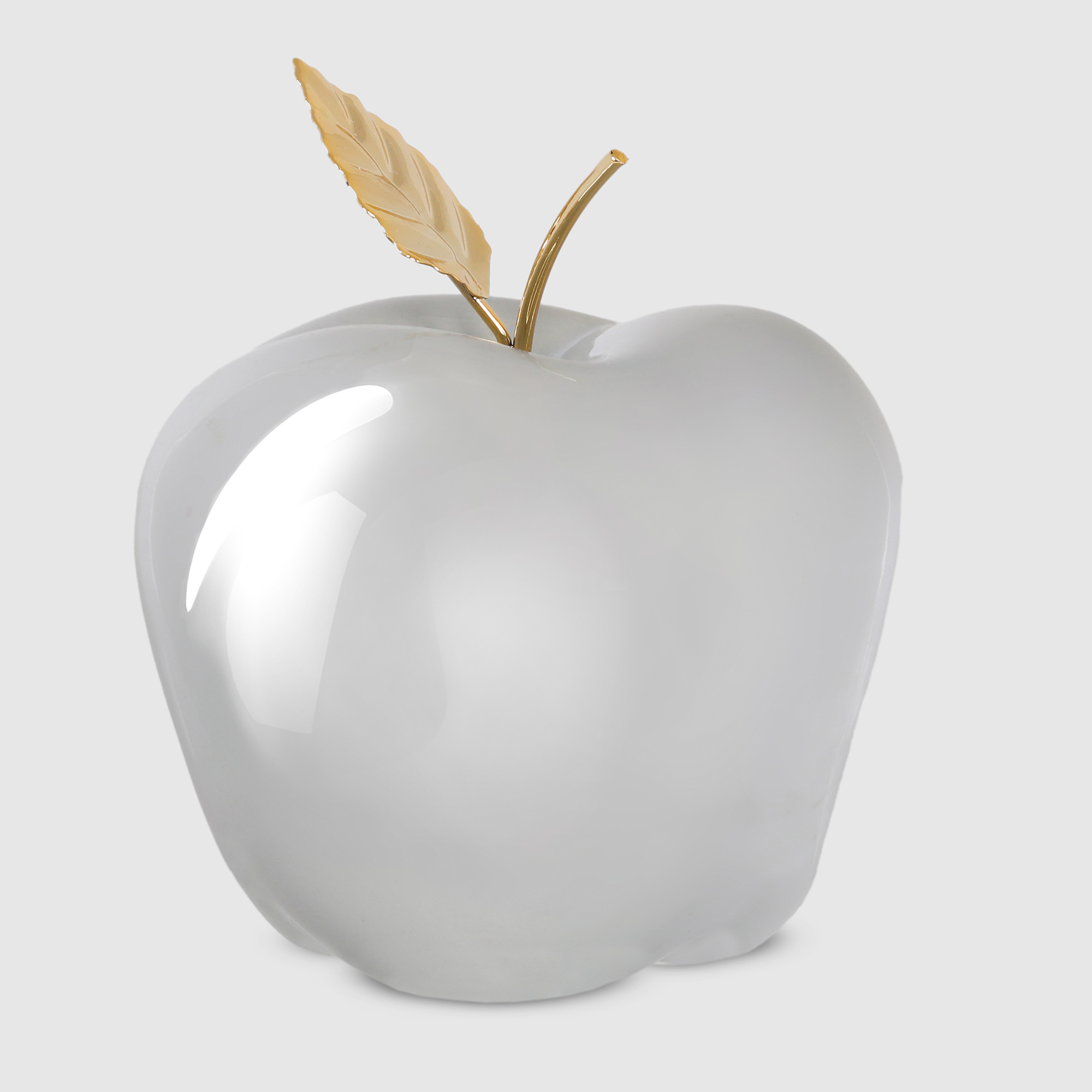 Яблоко Crocus жемчужно-серое 11,5x11,5x14,5 см