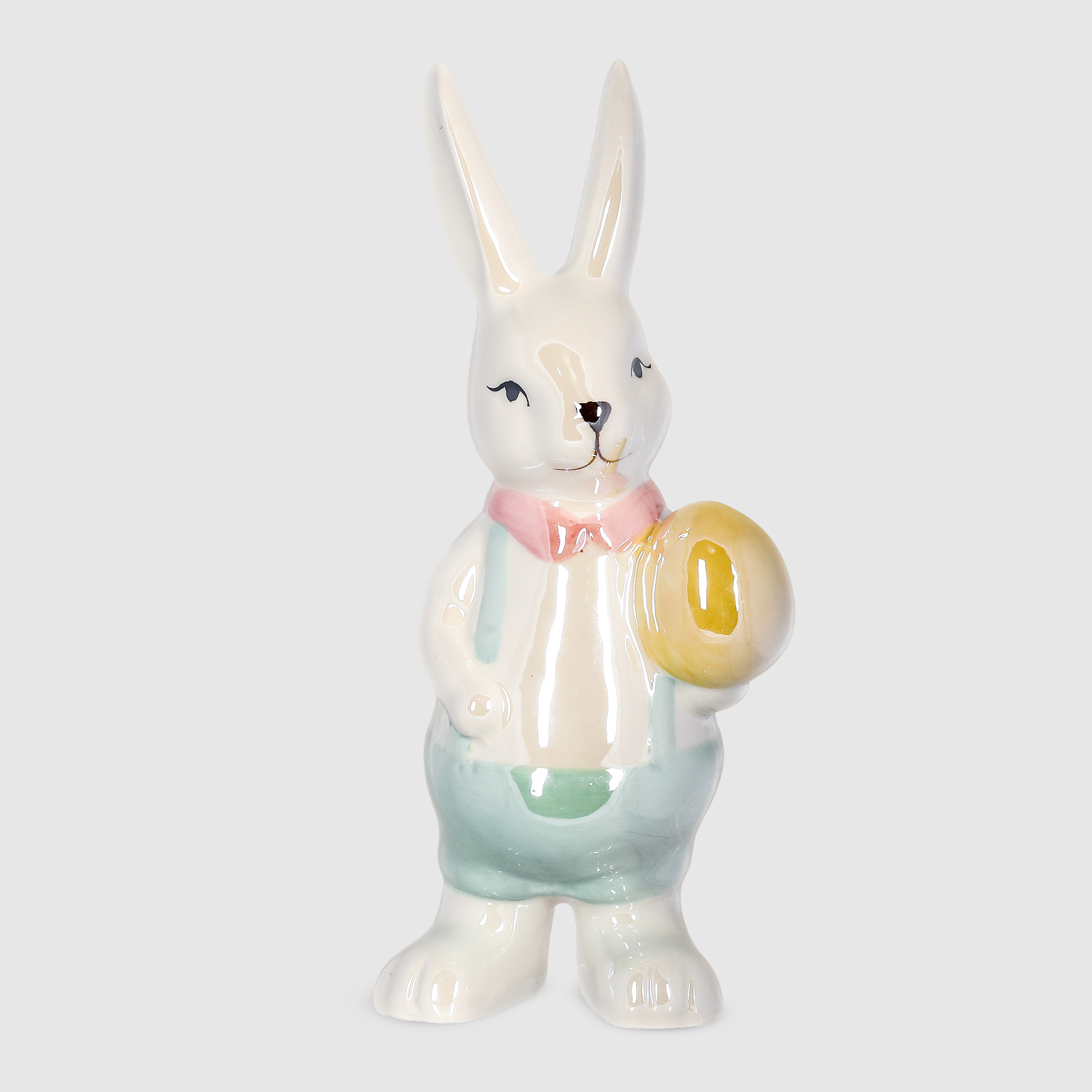 Кролик Crocus жемчужный с яйцом 10x9,5x22,5 см