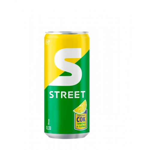 Напиток газированный Очаково Street безалкогольный, 330 мл напиток крым со вкусом лимона 1 литр газ пэт 12 шт в уп
