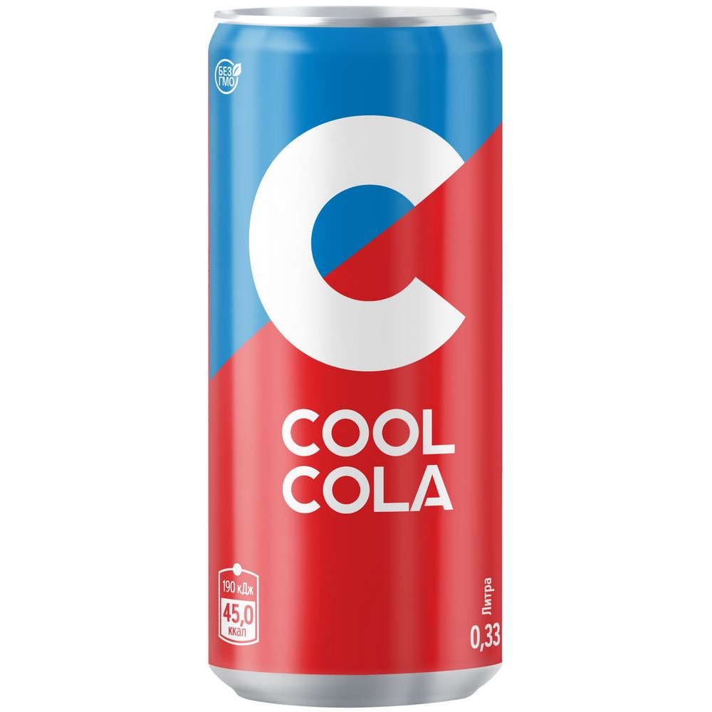 Напиток газированный Очаково Cool Cola безалкогольный сильногазированный, 0,33 л