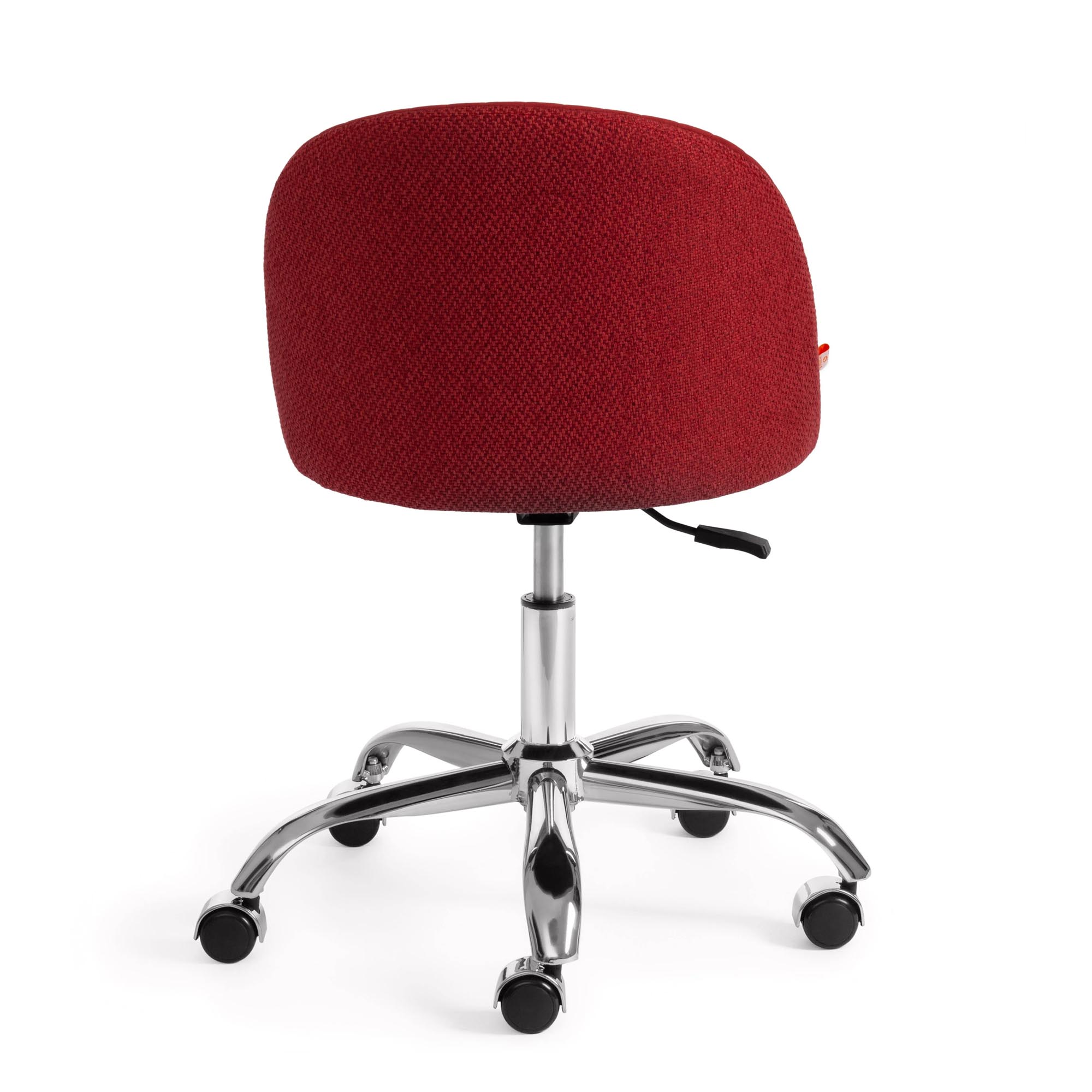 Кресло компьютерное TC флок/ткань бордовый/красный, цвет серебристый - фото 4