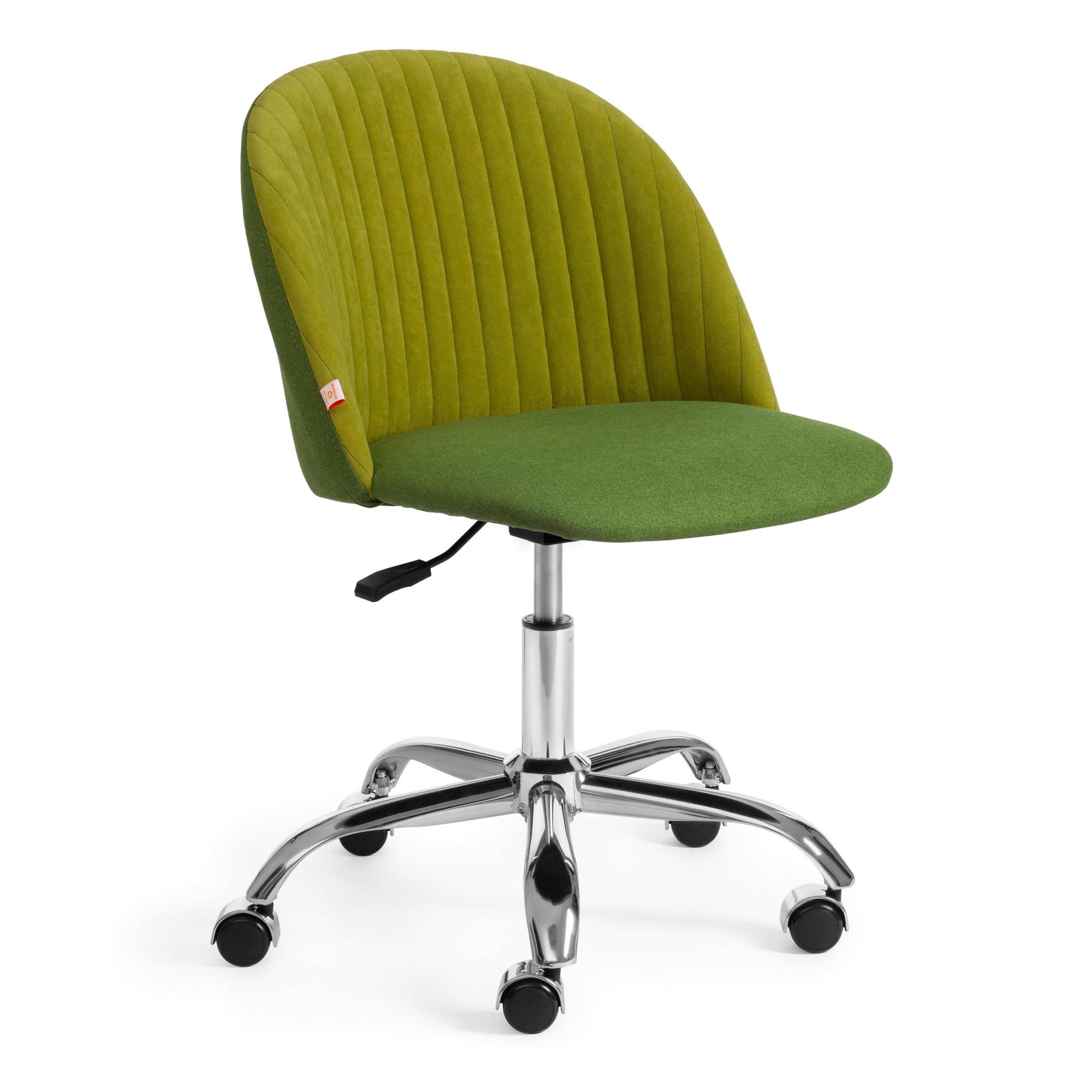 Кресло компьютерное TC флок/экошерсть олива/зеленый, цвет серебристый - фото 1