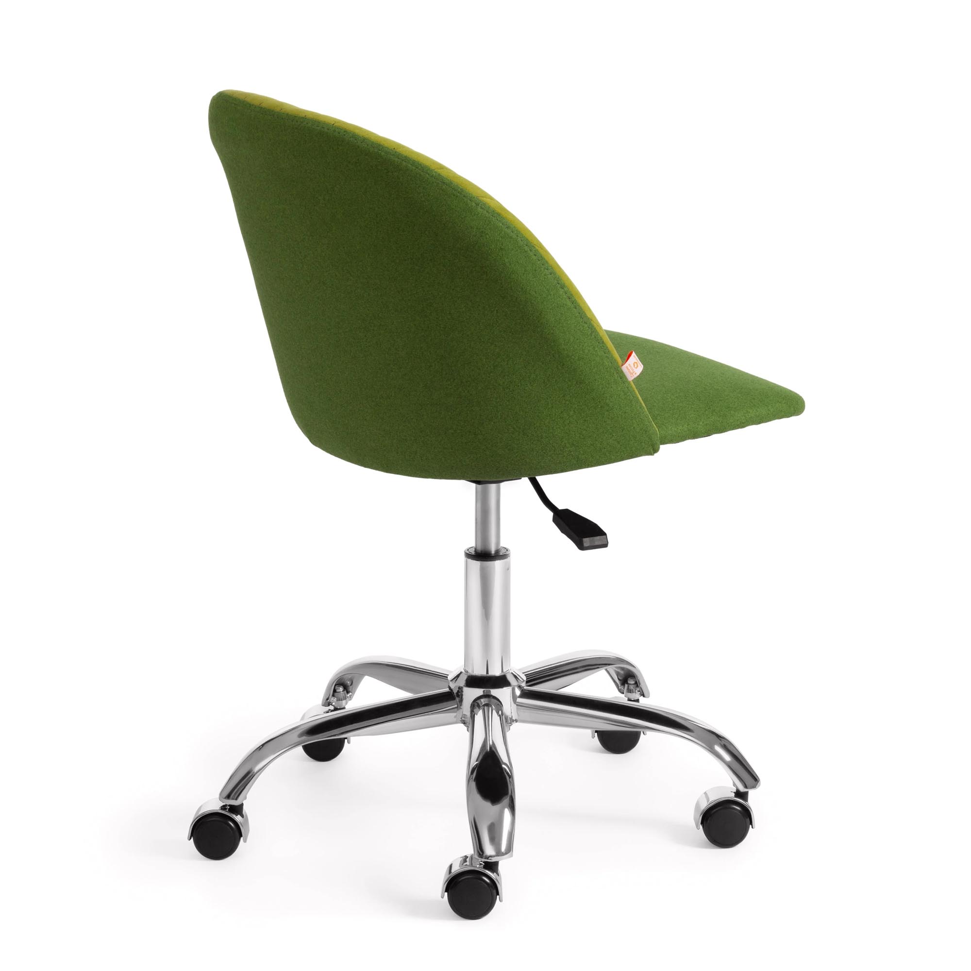 Кресло компьютерное TC флок/экошерсть олива/зеленый, цвет серебристый - фото 3