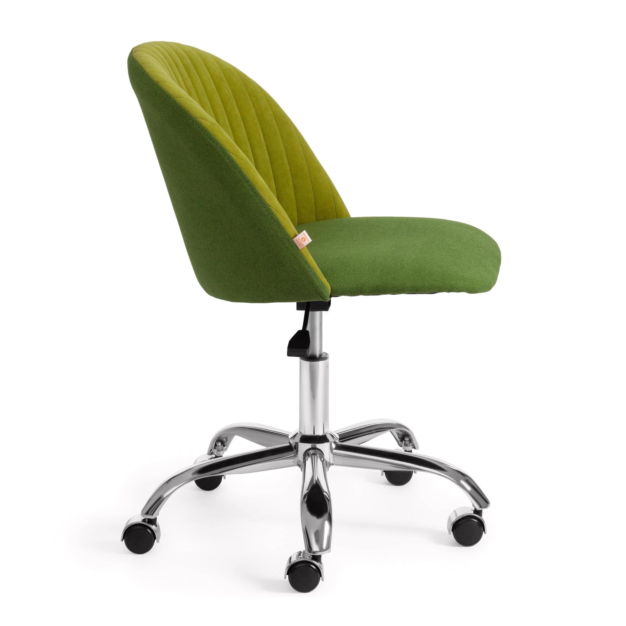 Кресло компьютерное TC флок/экошерсть олива/зеленый, цвет серебристый - фото 4