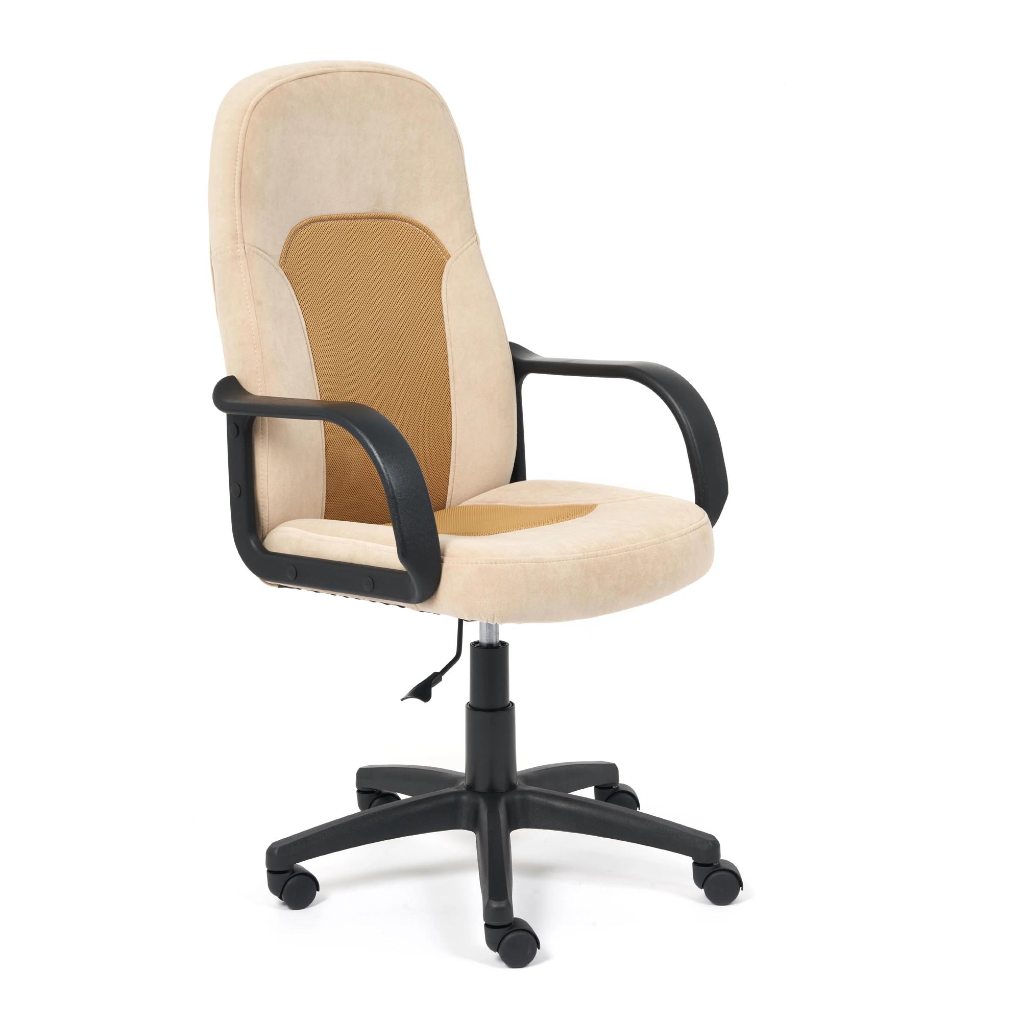 Кресло компьютерное TC Parma флок/ткань бежевый/бронзовый кресло tetchair urban low кож зам бежевый