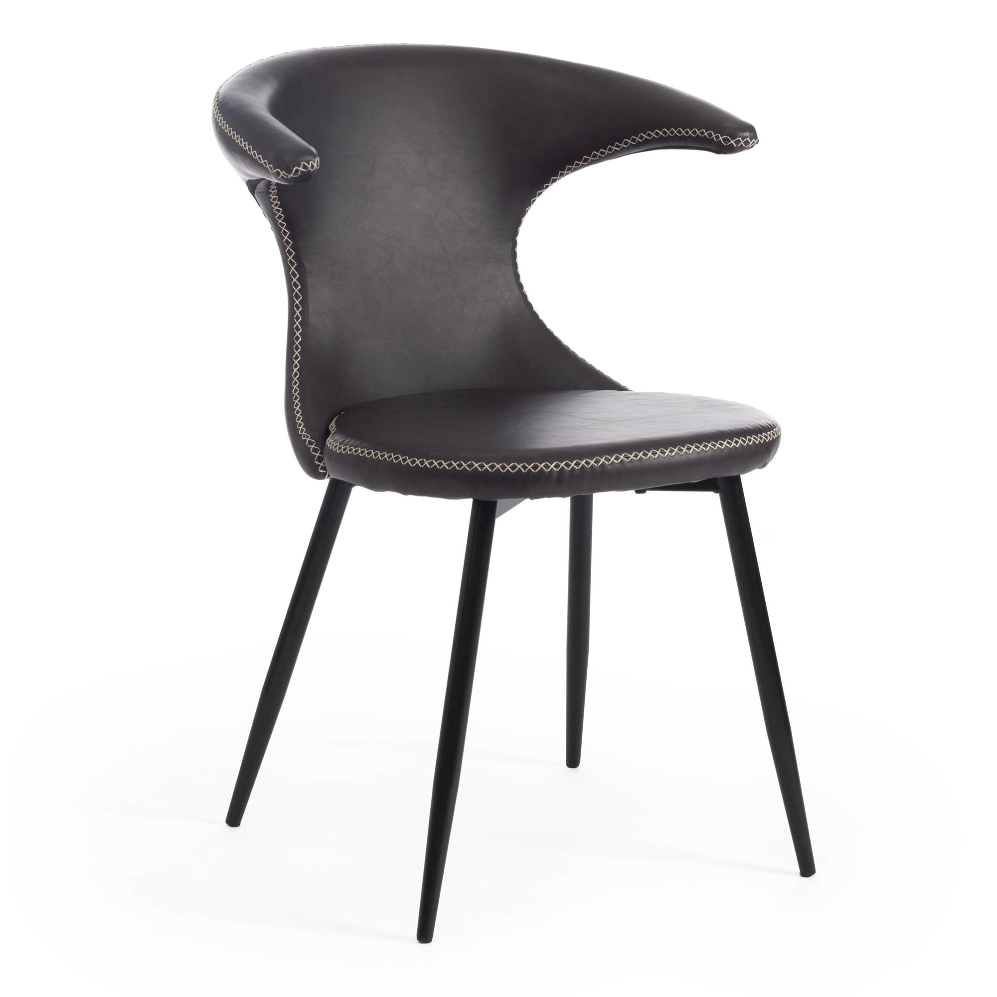 Стул TC Flair 60x56x78 см серый/черный роскошный стул nordic светильник для макияжа домашний круглый стул для спальни туалетный стул сетчатый красный стул для макияжа милый табур