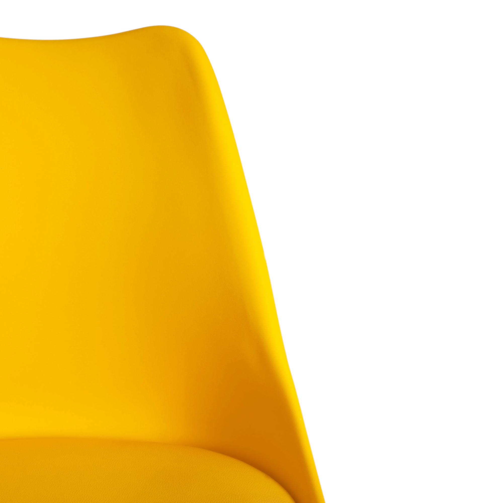 Стул TC Tulip Iron Chair 54,5x48x83,5 см желтый, цвет серебристый - фото 5