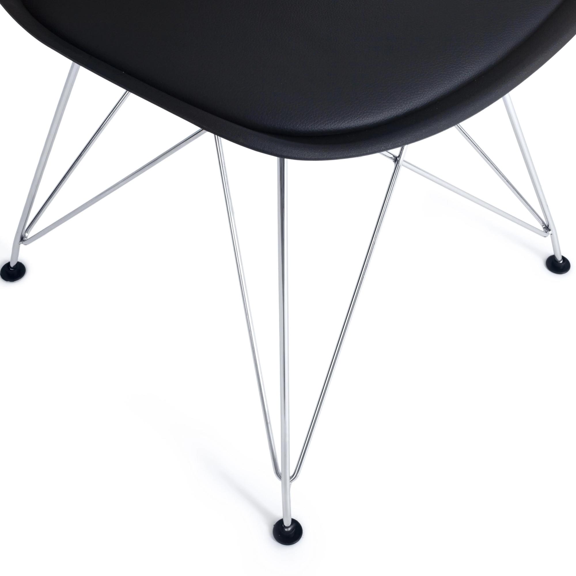 Стул TC Tulip Iron Chair 54,5x48x83,5 см черный, цвет серебристый - фото 6