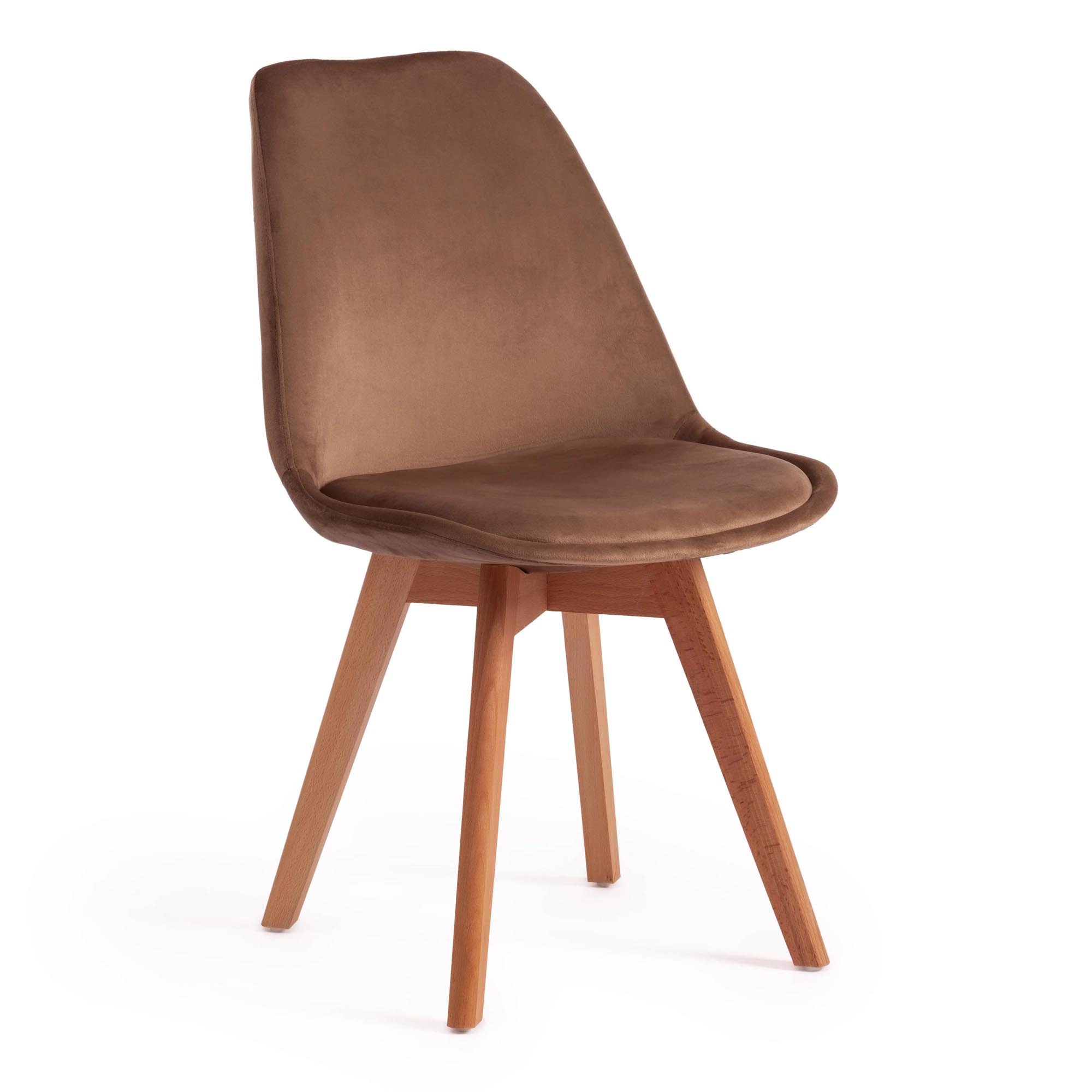 Стул TC Tulip Soft 54x47x83 см коричневый/натуральный стул besportble стул пластиковый ступенчатый стул высота 9 5 дюйма детский стул стул для детского сада кухни спальни гостиной