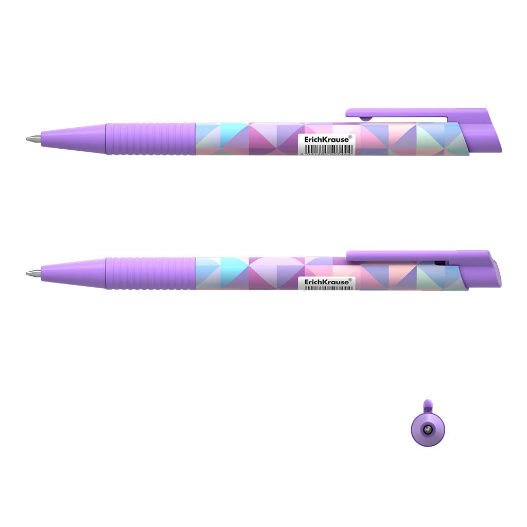 Ручка шариковая Erich Krause ColorTouch Magic Rhombs синяя нож для пиццы и теста доляна blade 20 см ручка soft touch фиолетовый