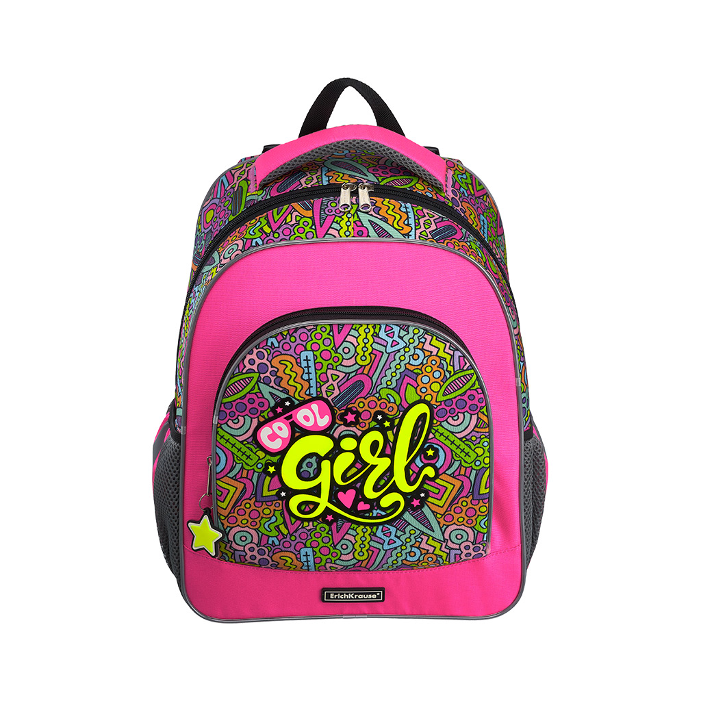 Рюкзак ученический Erich Krause ErgoLine 15 л Cool Girl, цвет розовый - фото 2