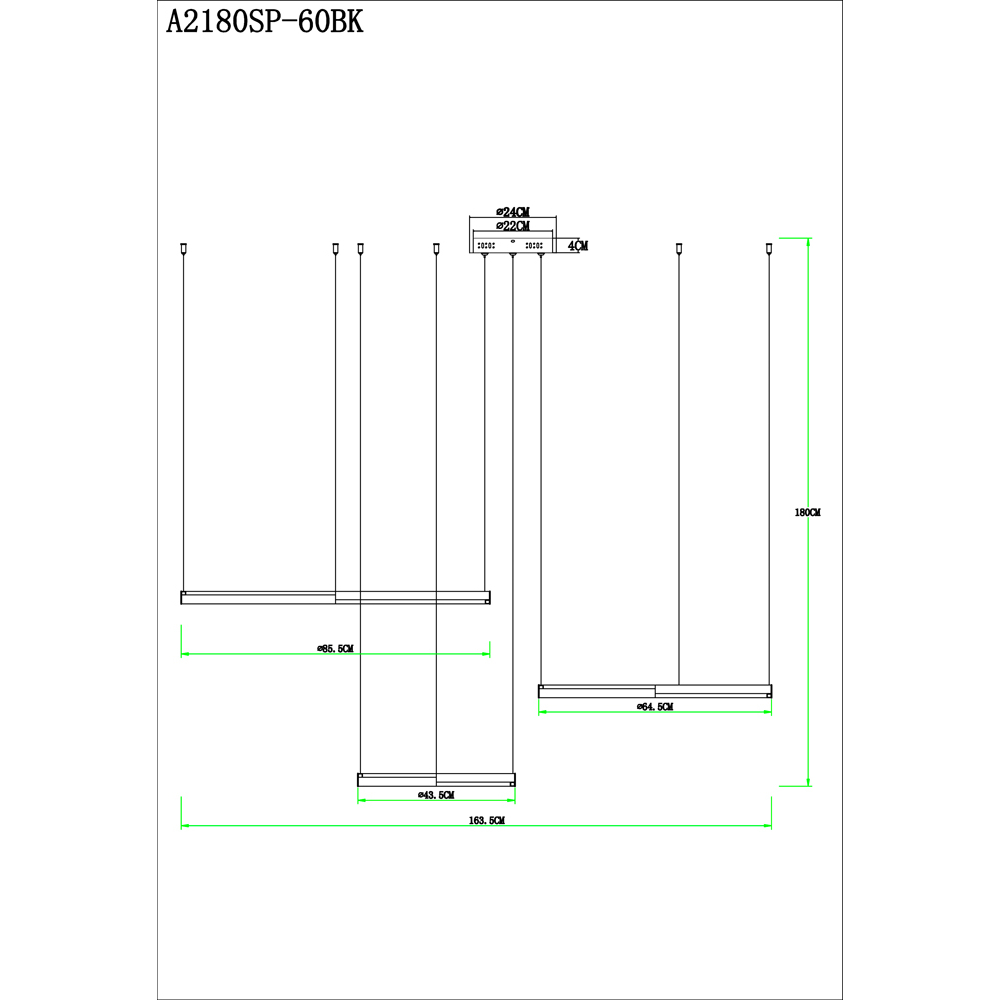 Светильник потолочный Arte Lamp ALFIE A2180SP-60BK, цвет 3000-6000 k - фото 2