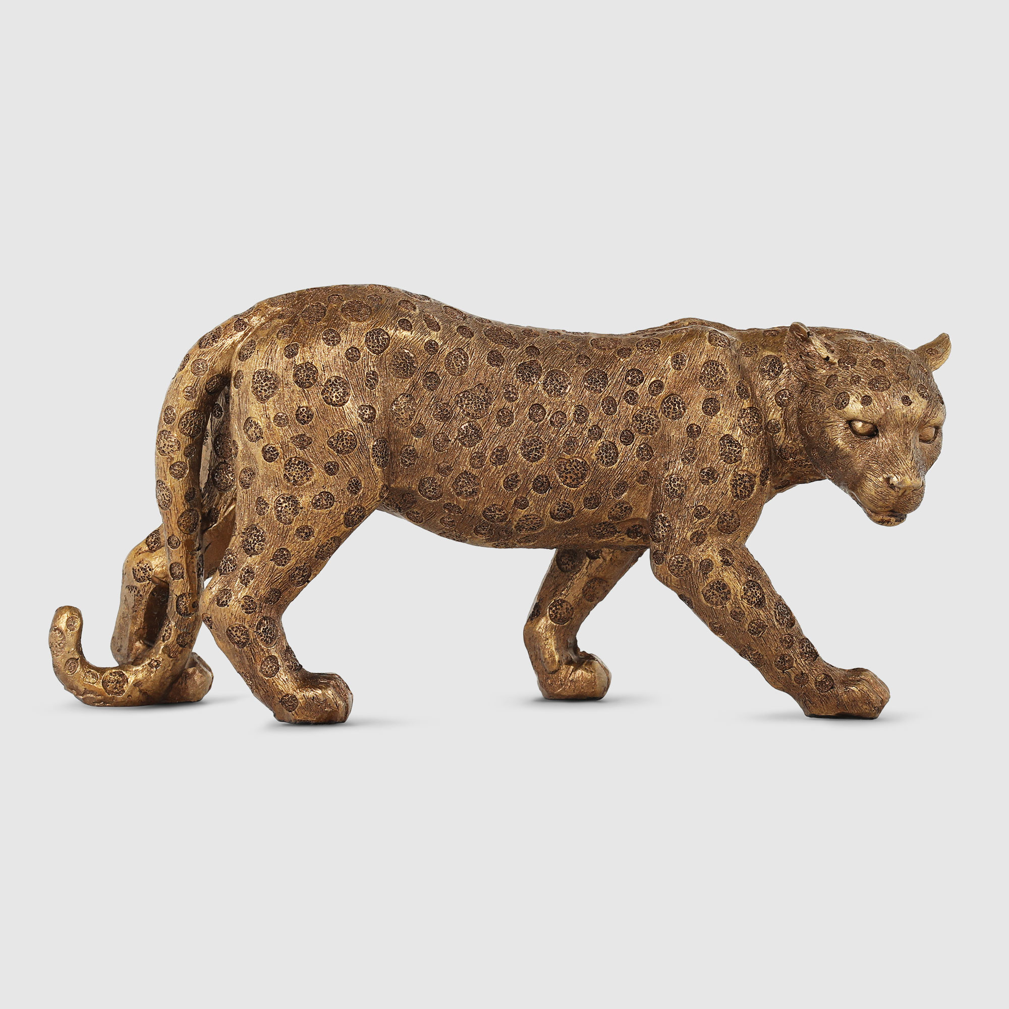 Фигурка Kimberley леопард 23.5x7.5x11.2 см золотистая фигурка glasar леопард 24х8х11 см