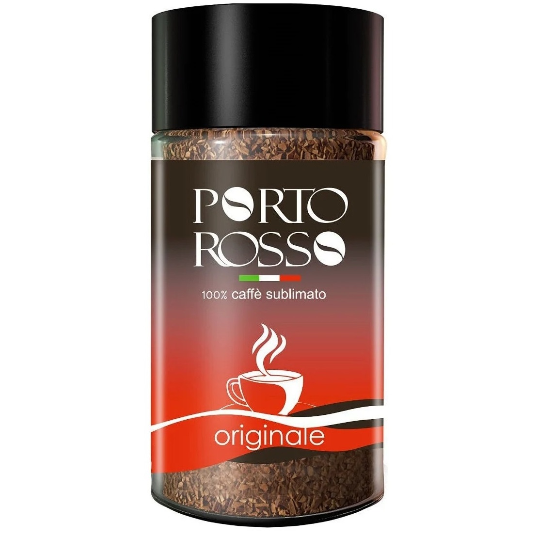 Кофе Porto Rosso растворимый сублимированный Platino 90 г стеклянная банка кофе в зернах porto rosso platino 220 г