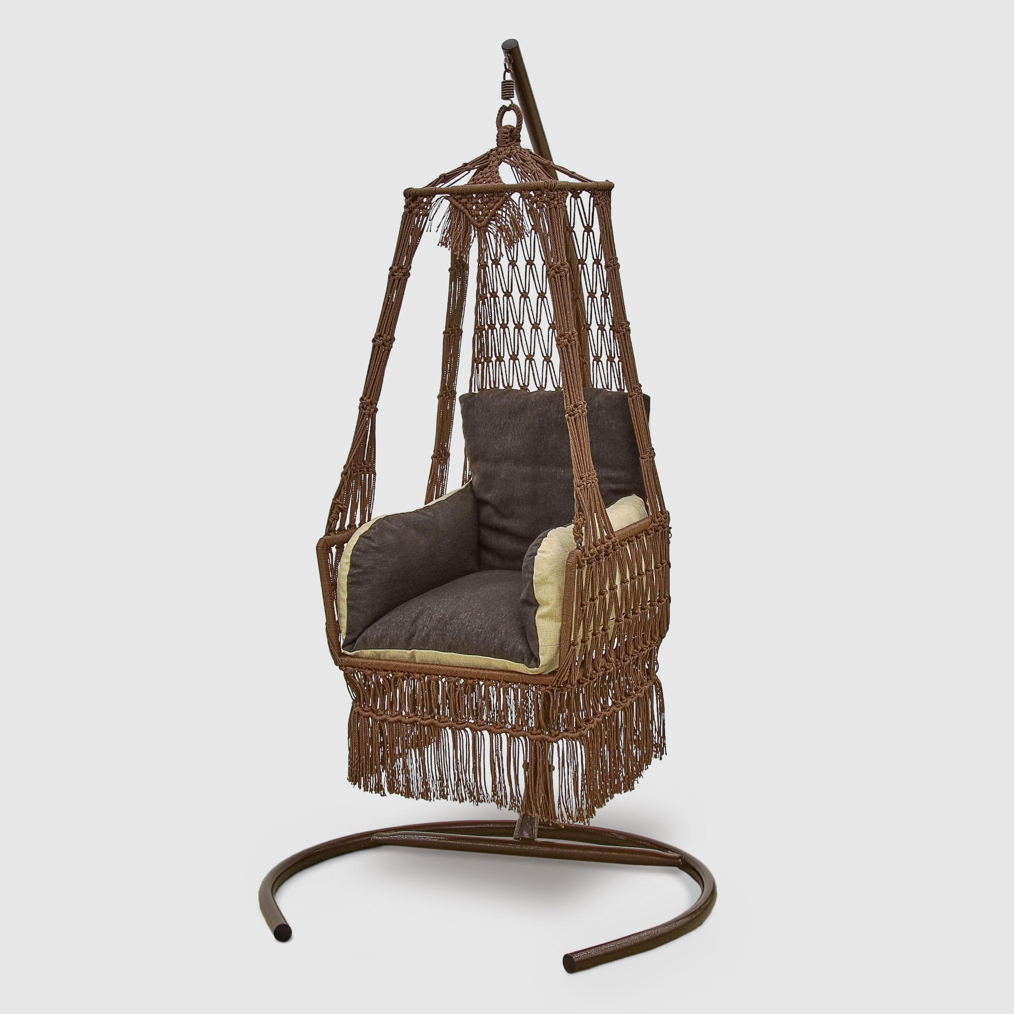 Кресло подвесное Besta Fiesta Кимберли коричневое (без каркаса) трос буксировочный stels 54381 нагрузка 5 т длина 5 м