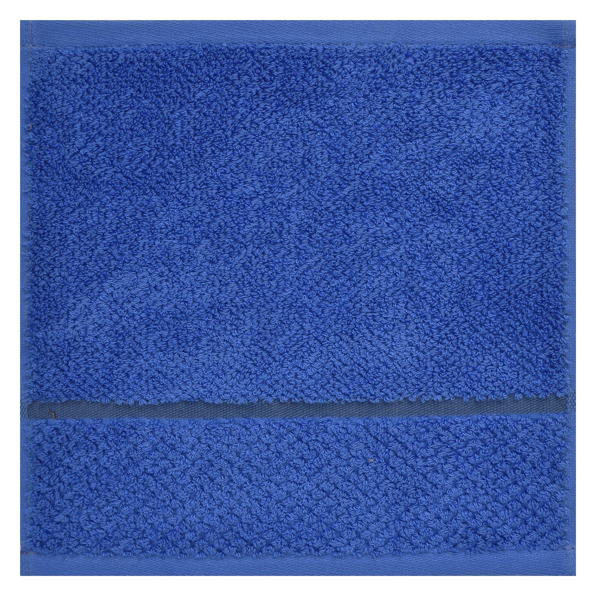 Махровое полотенце Cleanelly Fiordaliso синее 30х30 см