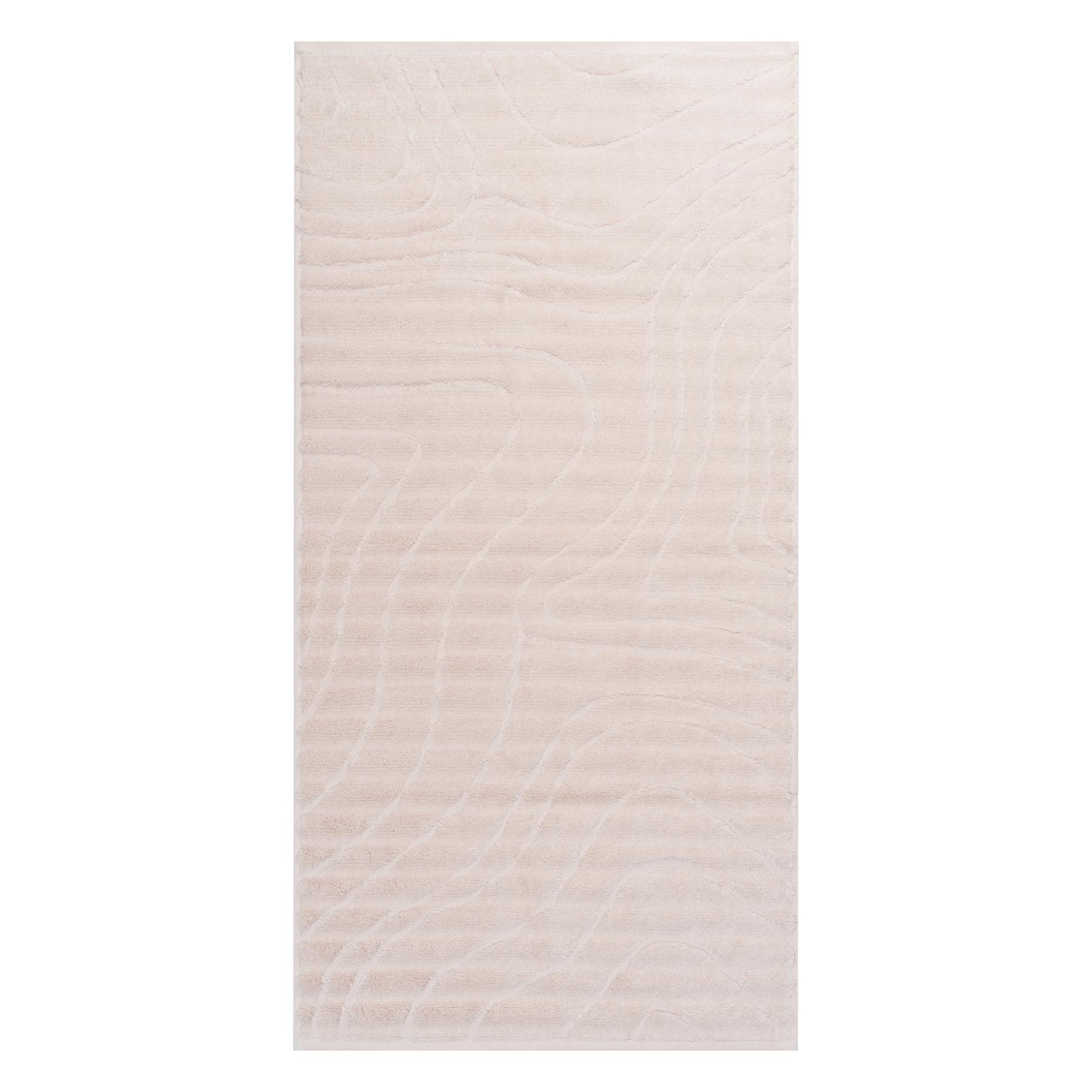 Махровое полотенце Cleanelly Albero bianco молочное 50Х100 см