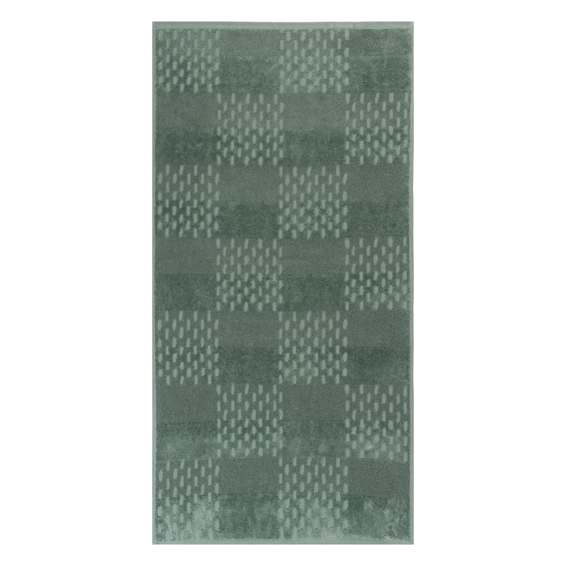 Махровое полотенце Cleanelly Campo verde зеленое 50х100 см полотенце вафельное cleanelly basic зеленое 50х40 см
