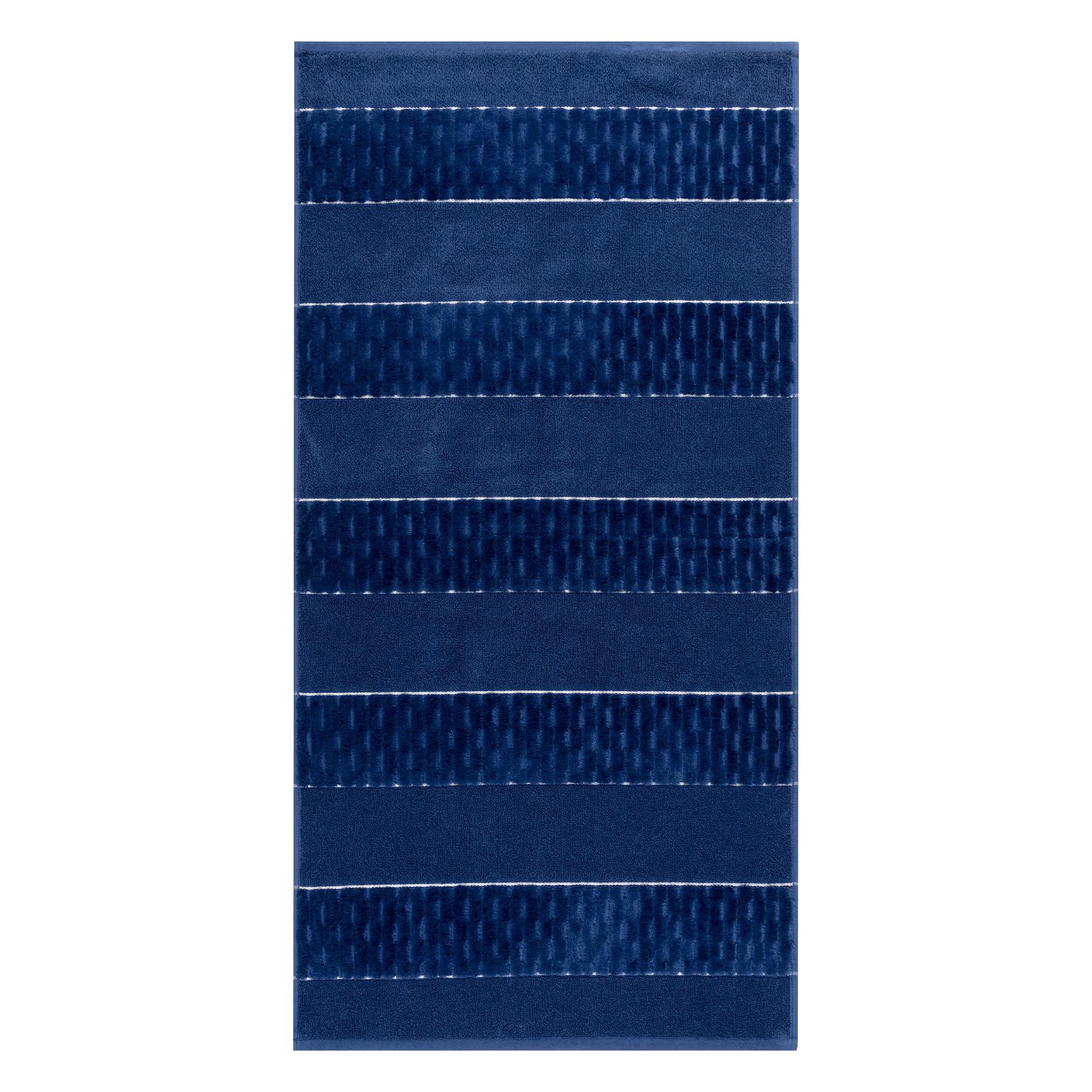 Махровое полотенце Cleanelly Esteta синее 50х100 см полотенце классик темно синий р 50х90