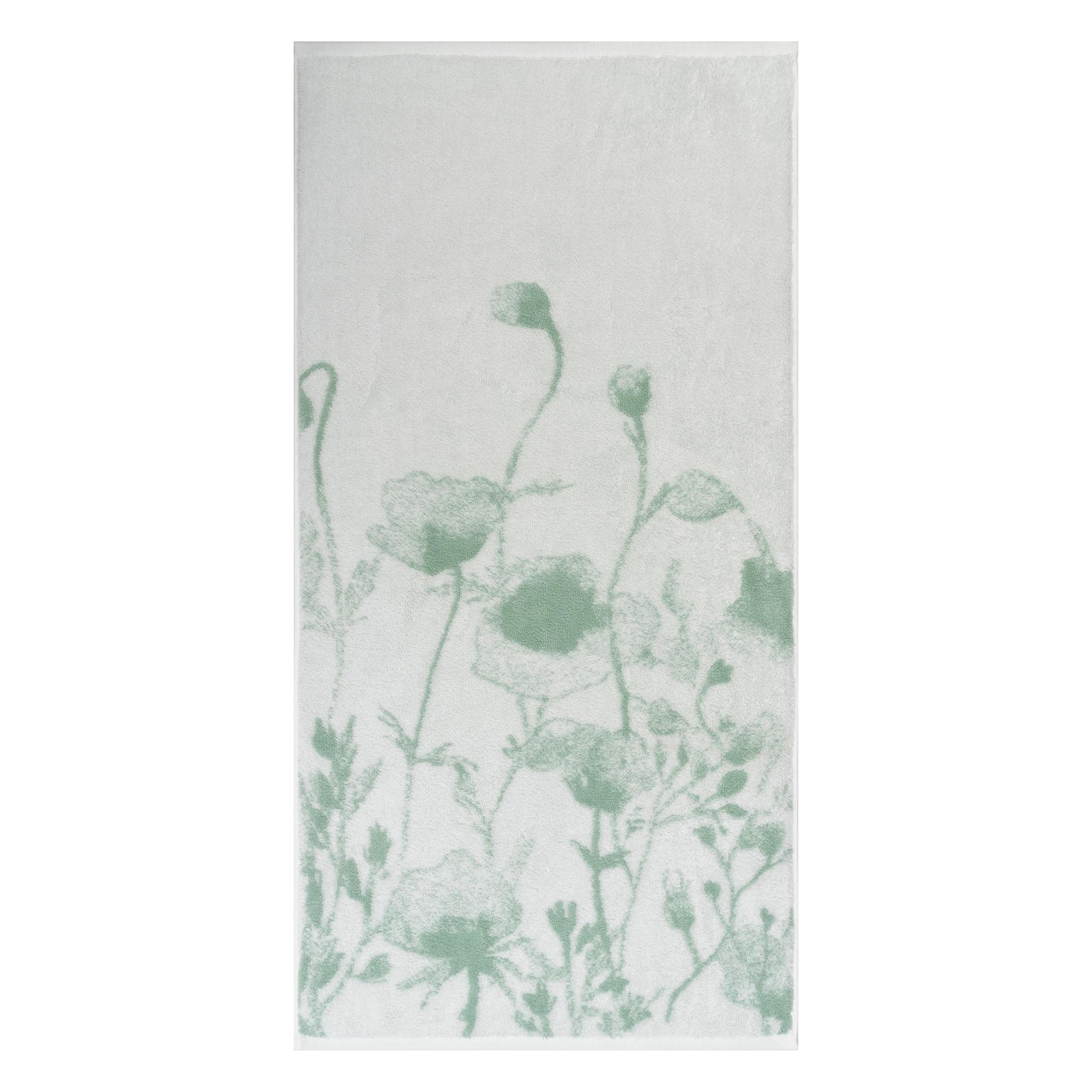 Махровое полотенце Cleanelly Luce verde белое с зеленым 50х100 см полотенце eumenia 70x140 см белое