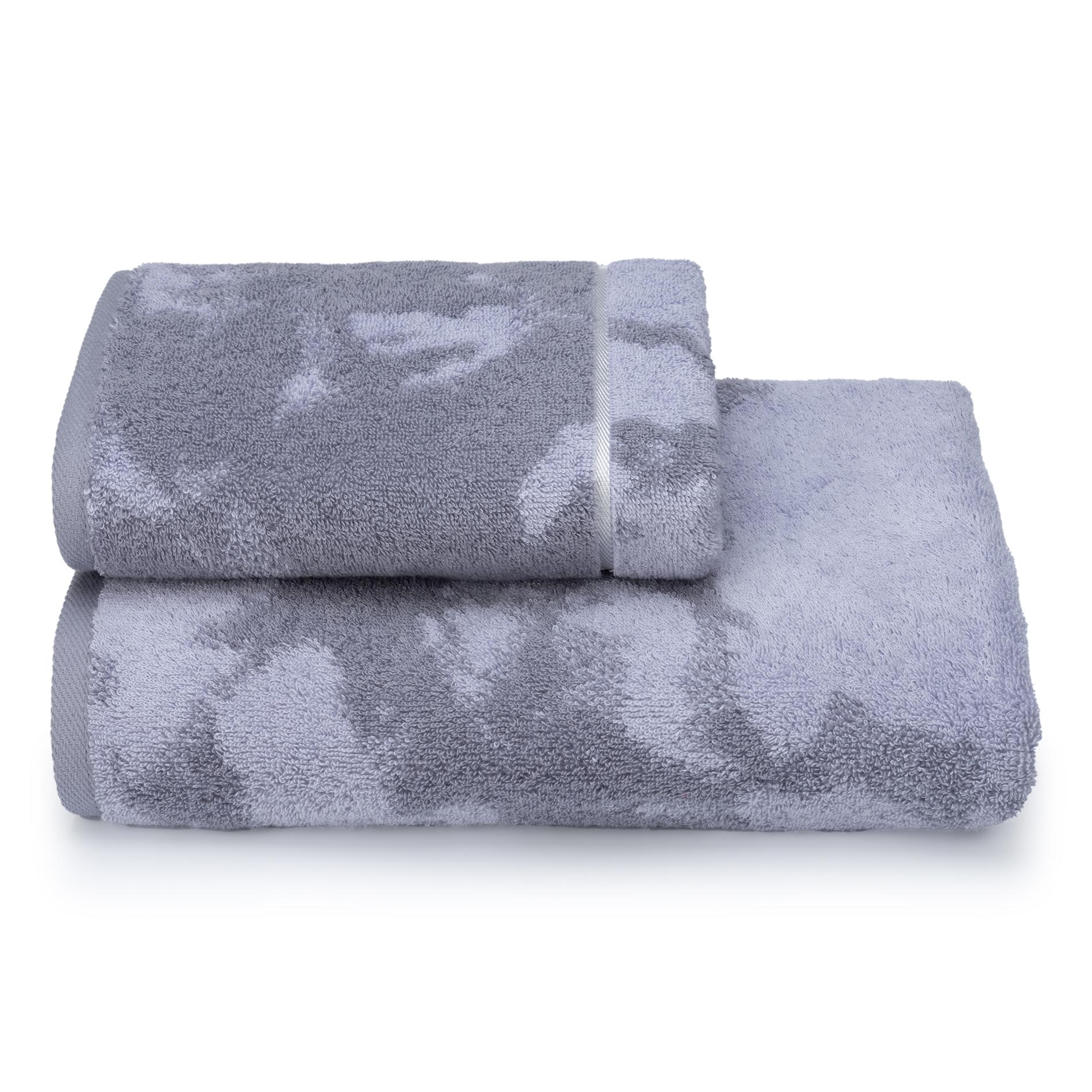 фото Махровое полотенце cleanelly le montagne серое 70х130 см
