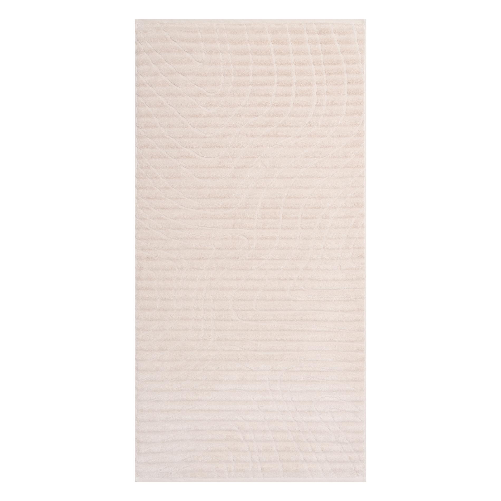 Махровое полотенце Cleanelly Albero bianco молочное 70х140 см печенье юбилейное молочное глазированное 116 гр