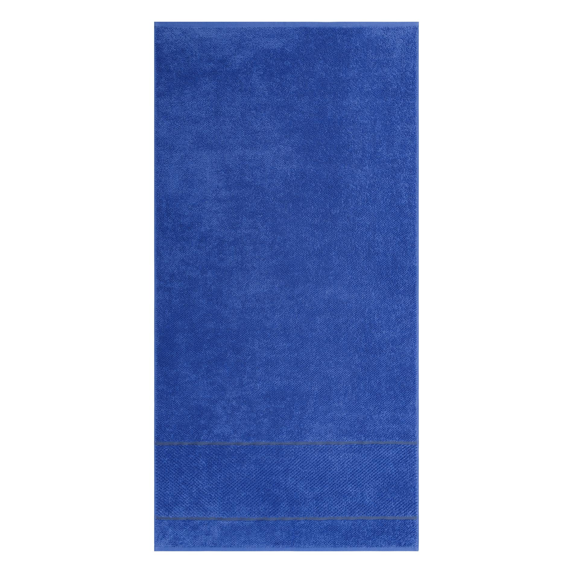 Махровое полотенце Cleanelly Fiordaliso синее 70х140 см полотенце махровое банное черное плотность 450 г 70х140 5 штук