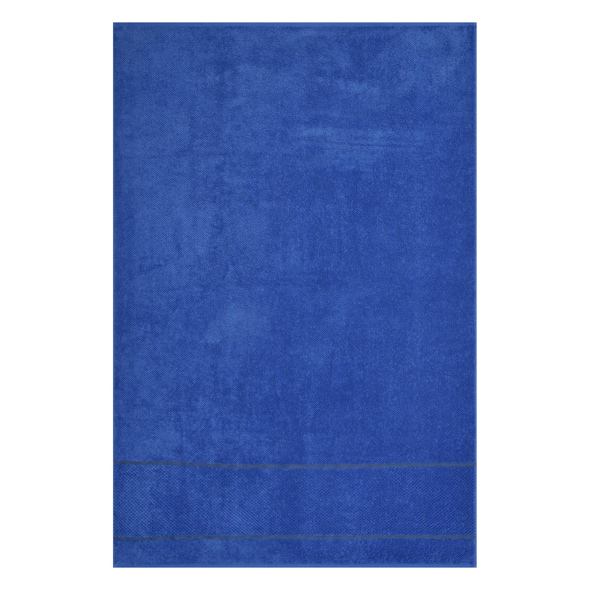 Махровое полотенце Cleanelly Fiordaliso синее 100х150 см полотенце ножки темно синий р 50х70