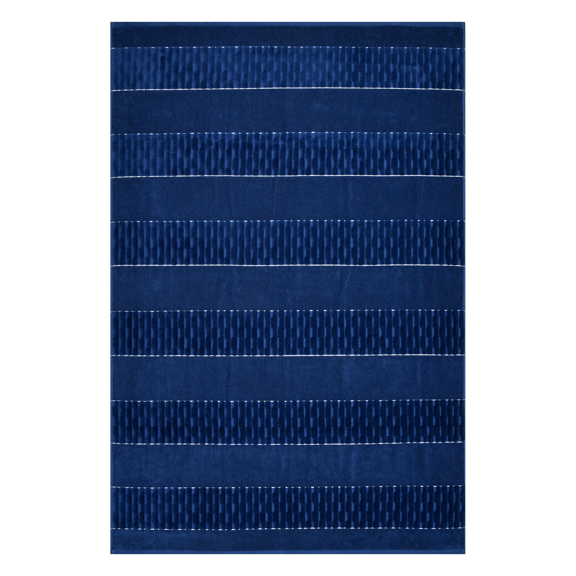 Махровое полотенце Cleanelly Esteta синее 100х150 см полотенце классик темно синий р 50х90