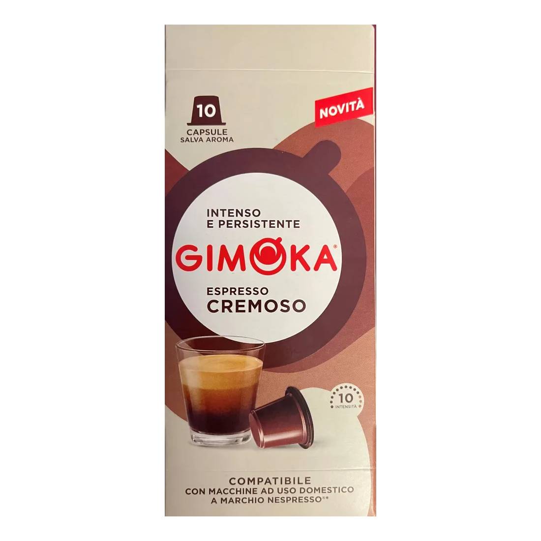 Капсулы Gimoka Nespresso Classic Cremoso, 10 шт кофе в капсулах diemme caffe mente 10 шт