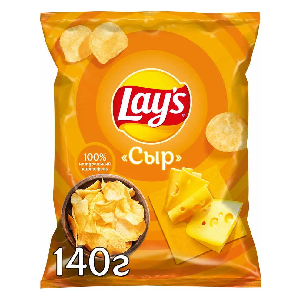 Чипсы картофельные Lays Сыр 140 г чипсы картофельные lays с солью 140 г