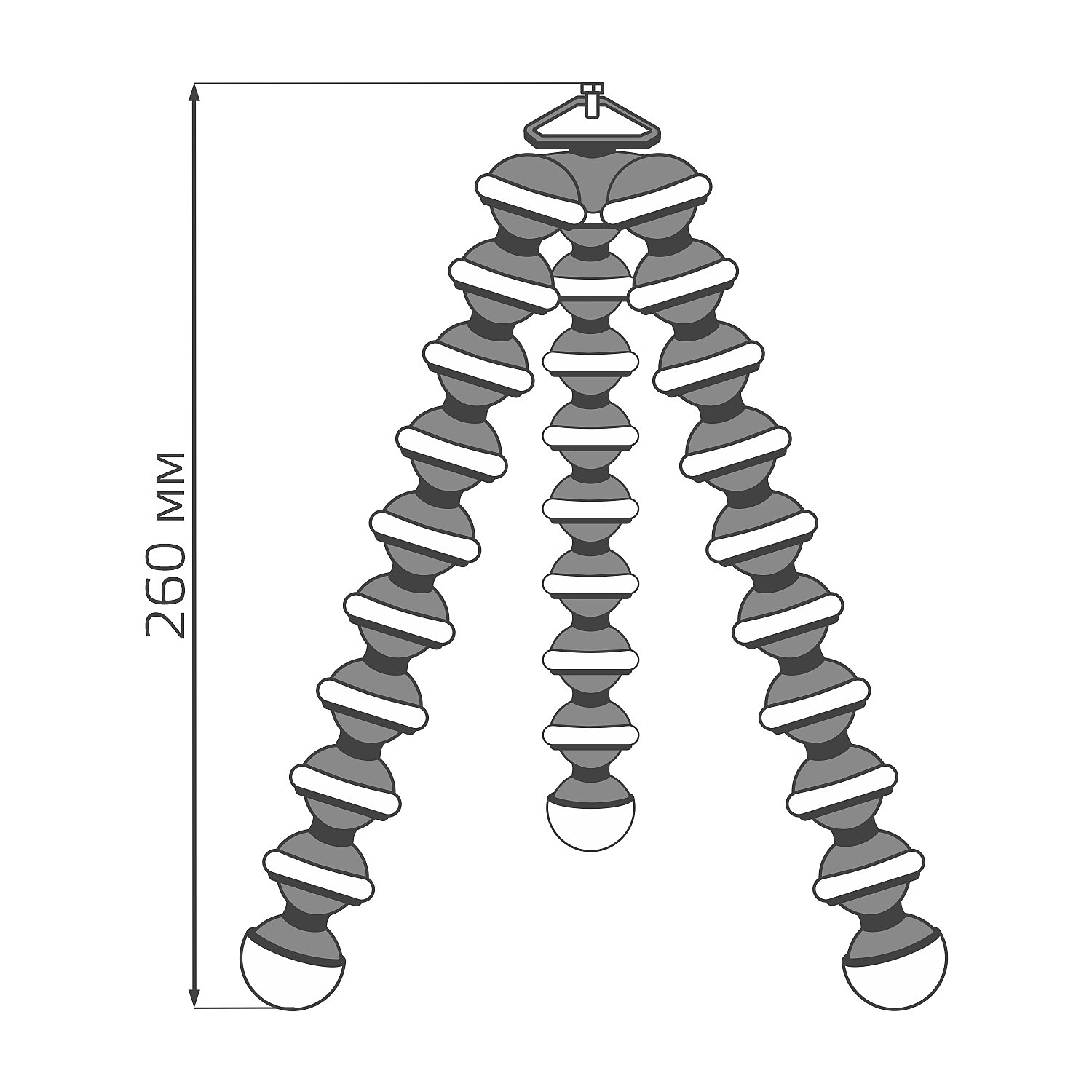 фото Гибкая тренога gauss rl101 для установки кольцевого светильника