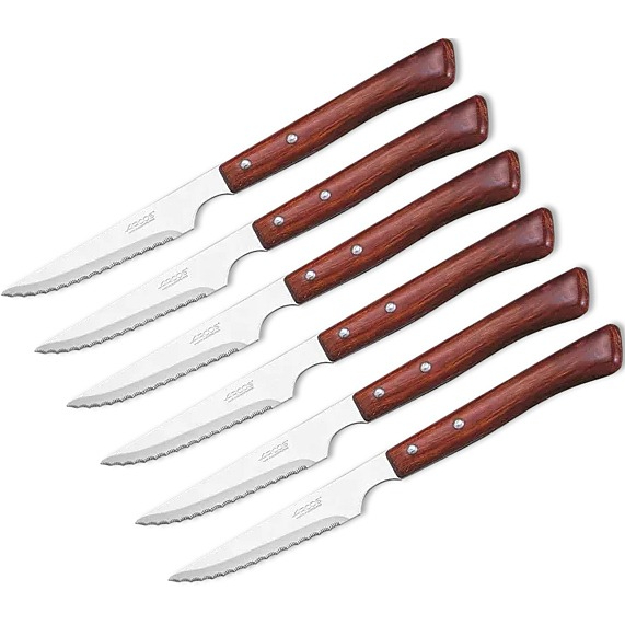 Набор ножей для стейка Arcos 6 шт подставка для ножей arcos универсальная белая