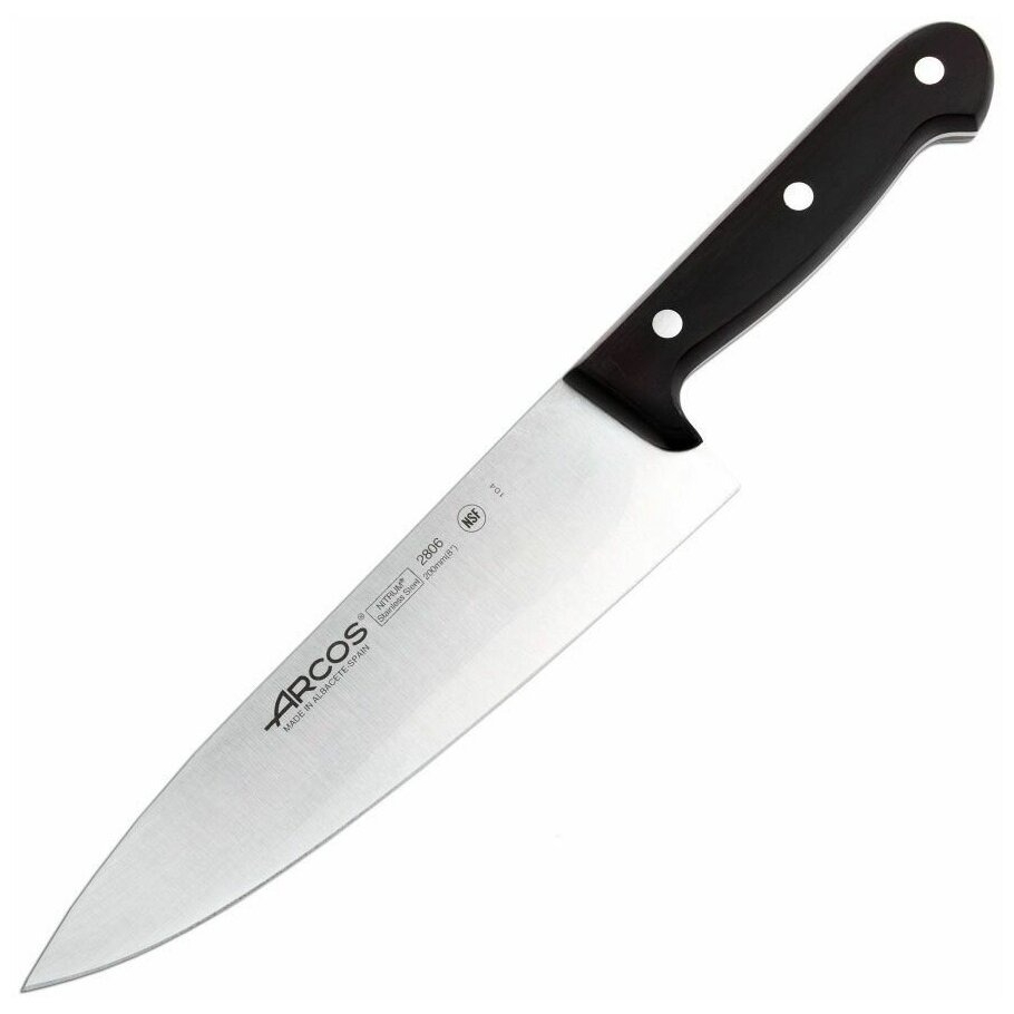 Нож поварской Arcos Universal 20 см arcos нож обвалочный universal 16 см серебристый черный