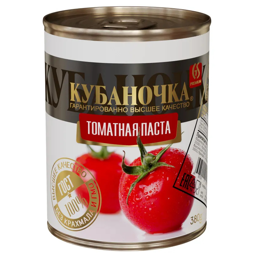 Паста Кубаночка томатная 380 г цена и фото