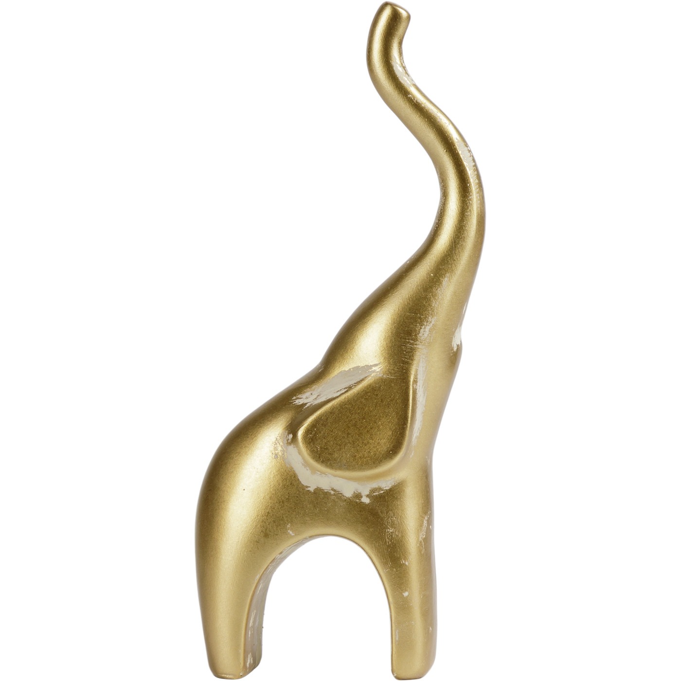 Фигурка Glasar Слоник золотая 11х7х26 см, цвет золотистый - фото 1