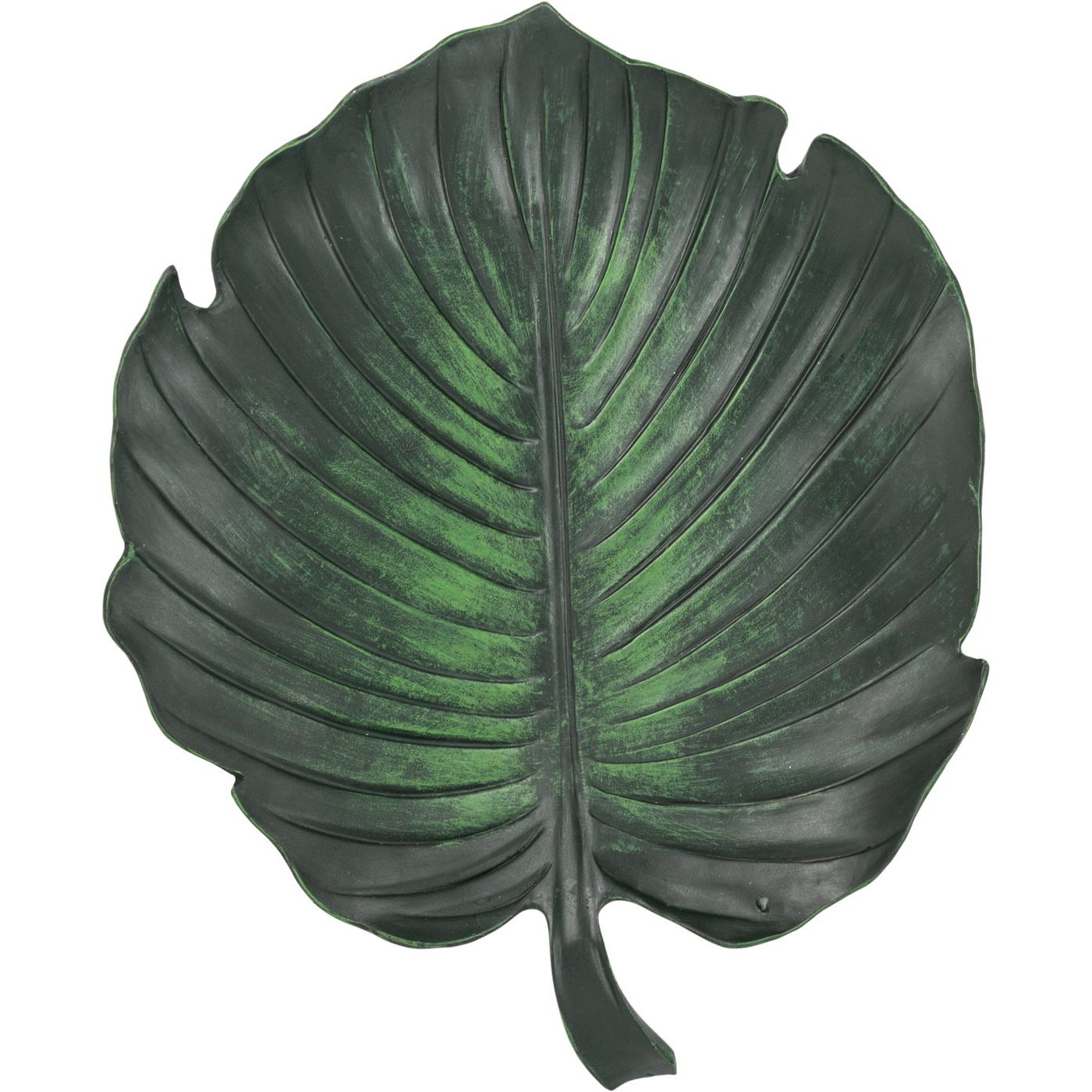 Панно настенное Glasar зелёный лист 31х3х26 см