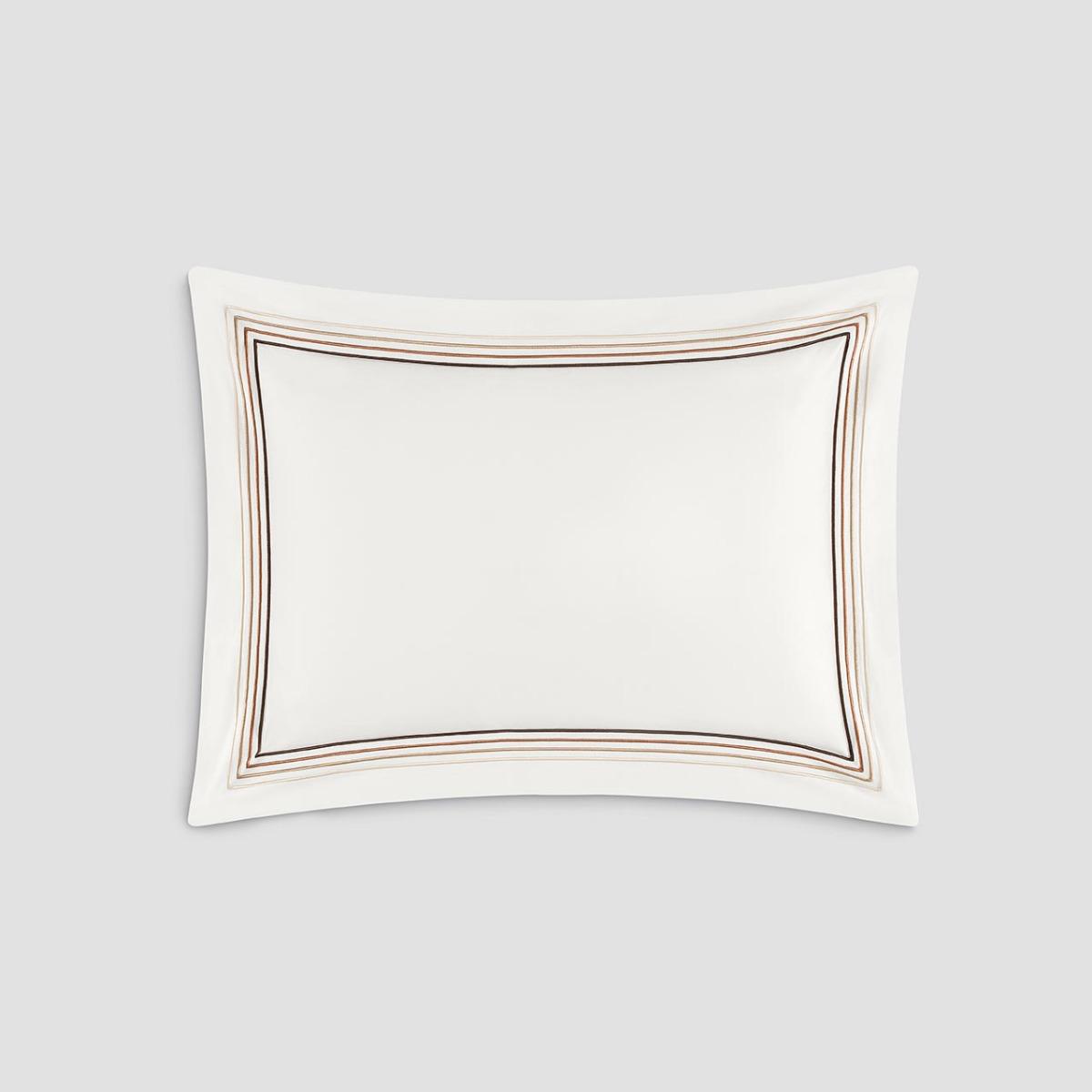 комплект наволочек togas линари белый с коричневым 50х70 см Комплект наволочек Togas Линари белый с коричневым 50х70 см