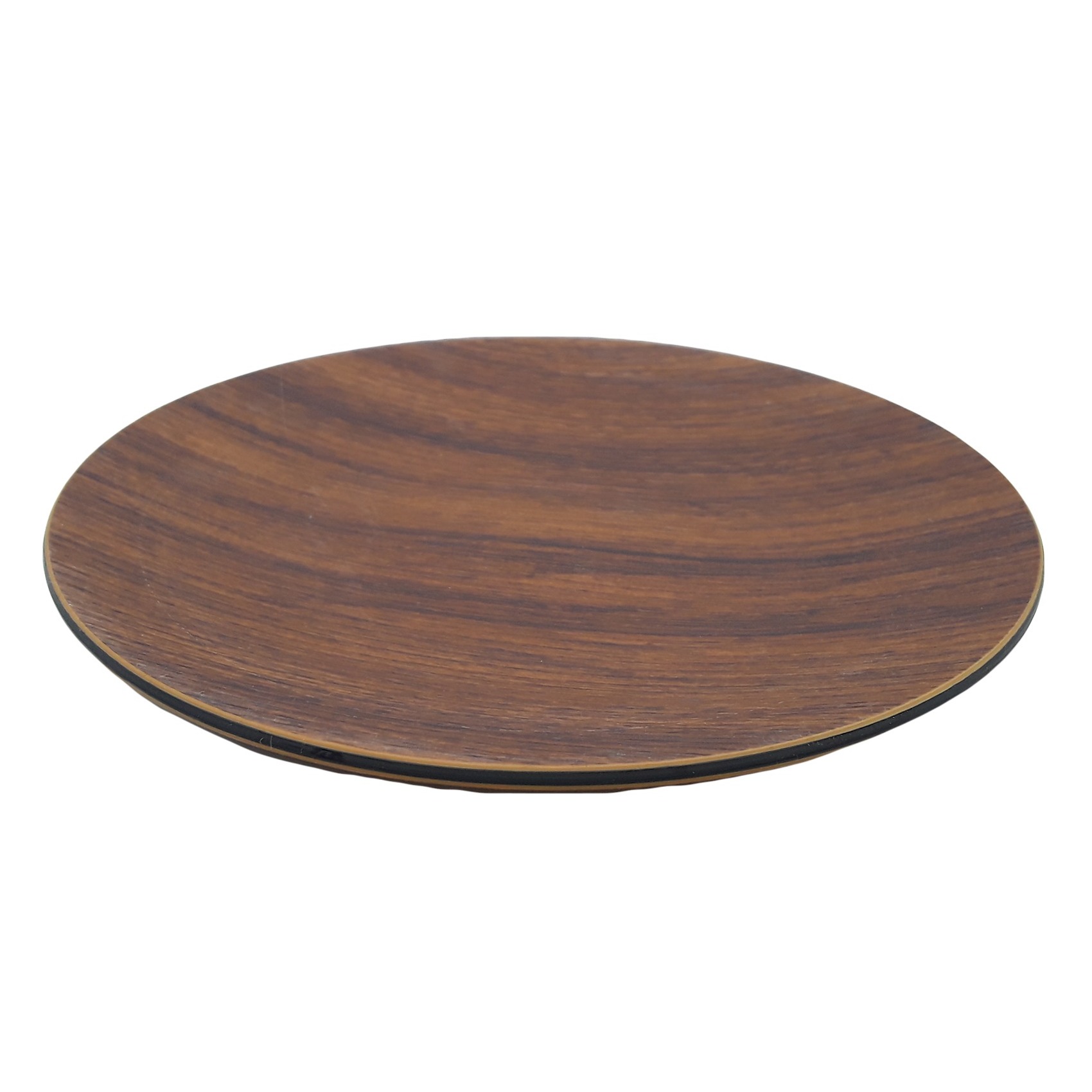 Тарелка Evelin круглая 31 см, цвет коричневый - фото 1