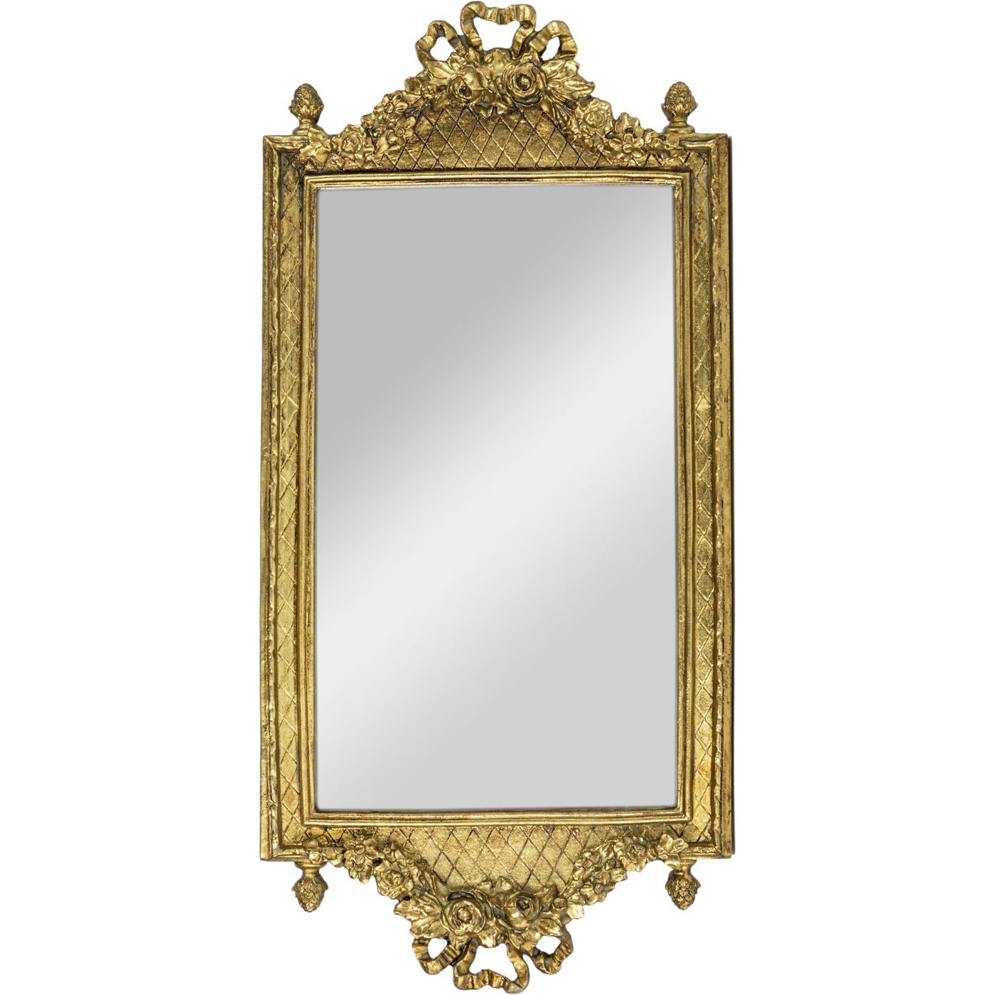 Зеркало настенное Glasar золотистое 19х3х40 см зеркало настенное glasar серебристое 27х4х35 см