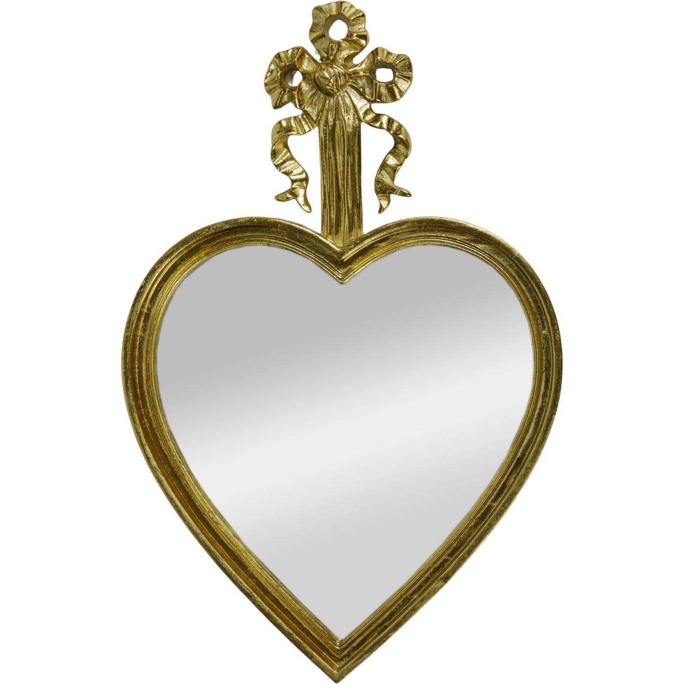 Зеркало настенное Glasar Сердце золотистое 29х2х45 см зеркало настенное glasar сердце серебристая 29х2х45 см