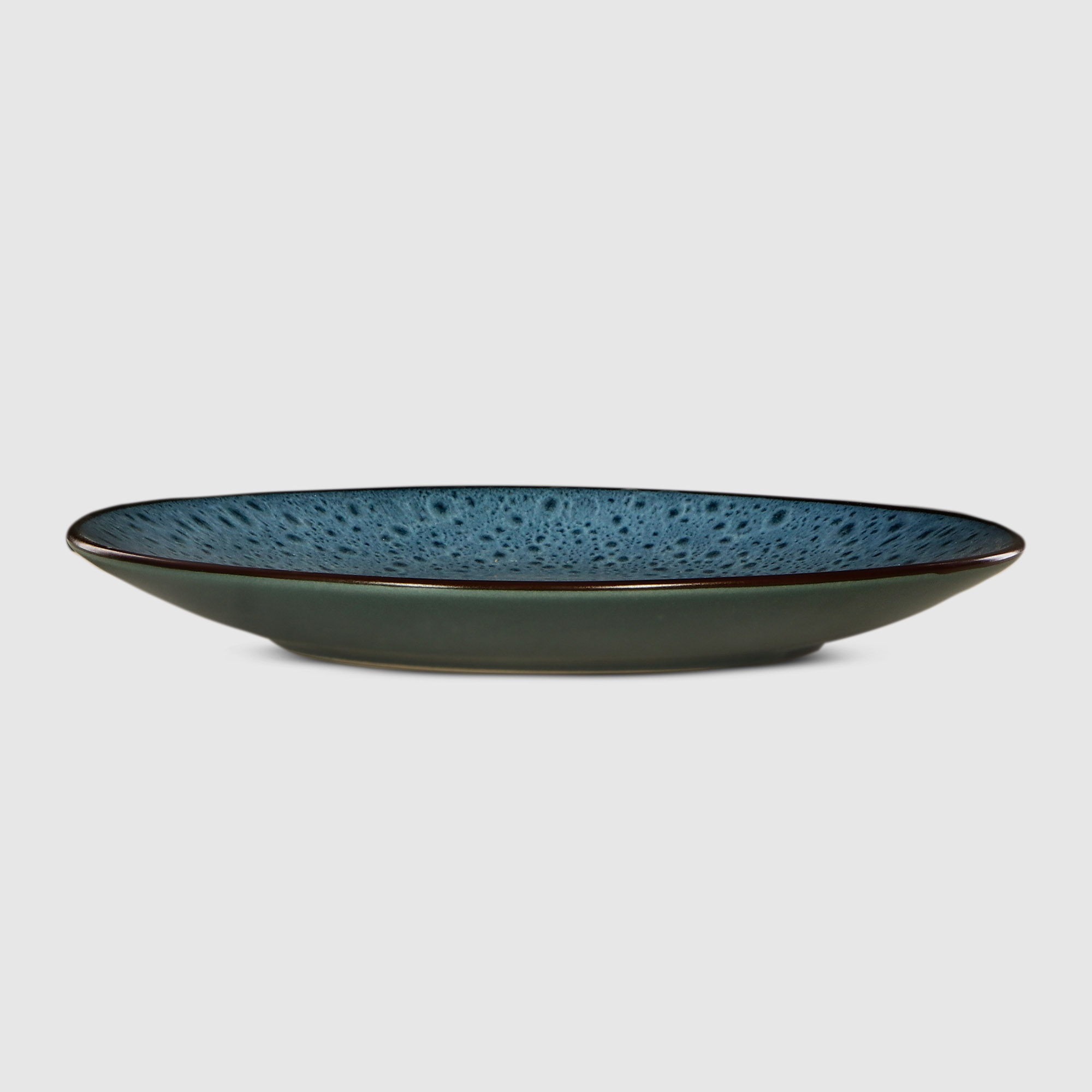 Набор столовый Meibo 16 предметов синий керамика - фото 4