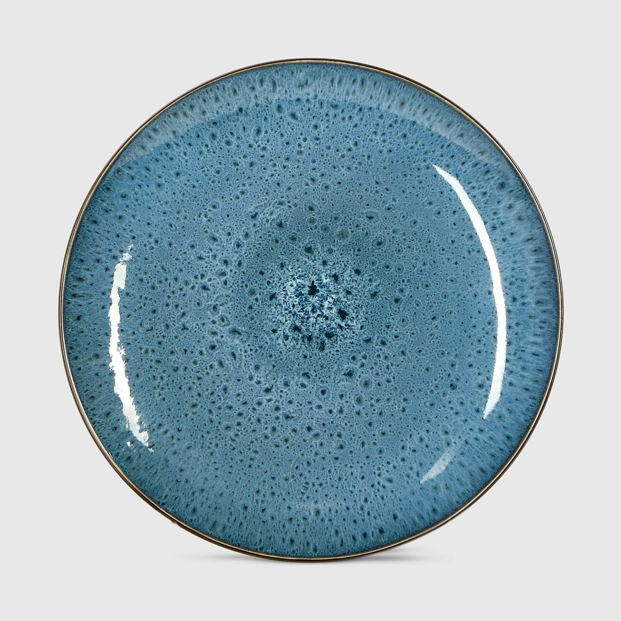 Набор столовый Meibo 16 предметов синий керамика - фото 5