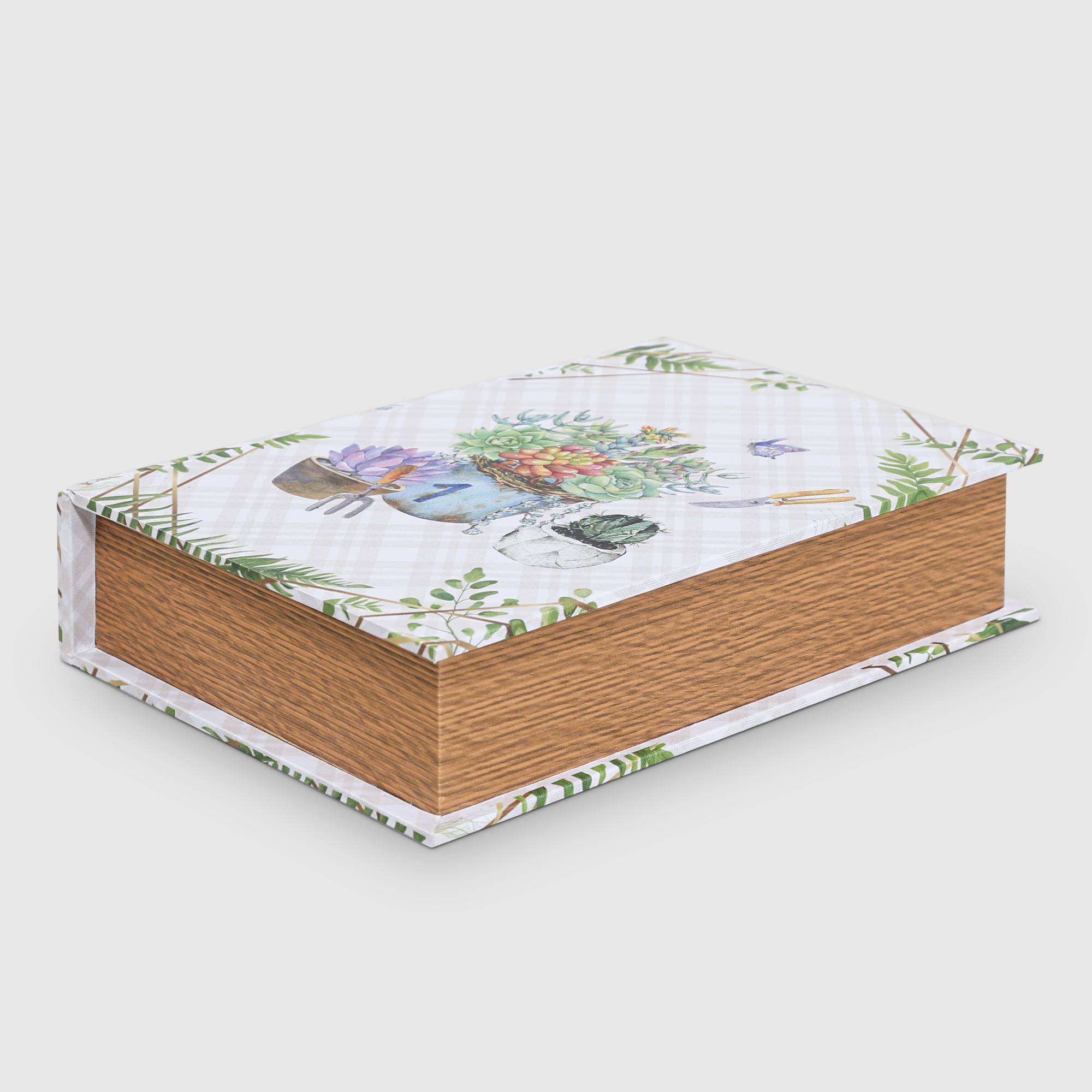 Коробка-книга Fuzhou star Сад разноцветная 30,2х21,7х6,8 см книга шкатулка