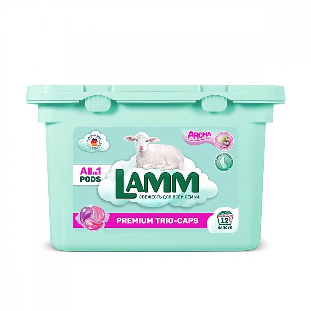 Средство для стирки Lamm Aroma в капсулах 12 шт средство для стирки lamm aroma 1 3 л