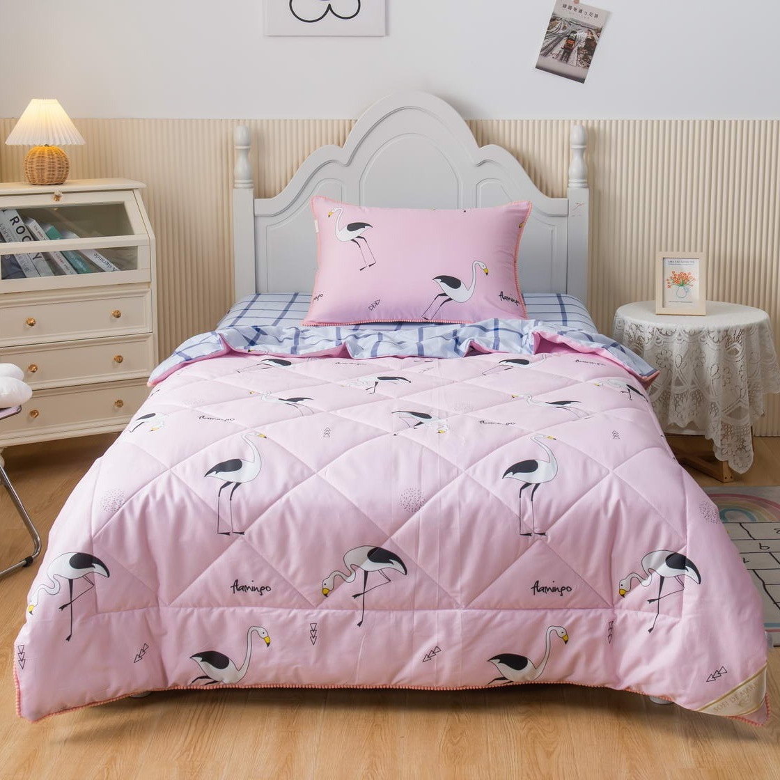 Комплект постельного белья Sofi De Marko Flamingo Детский Полуторный поильник детский с мягким носиком 340 мл розовый