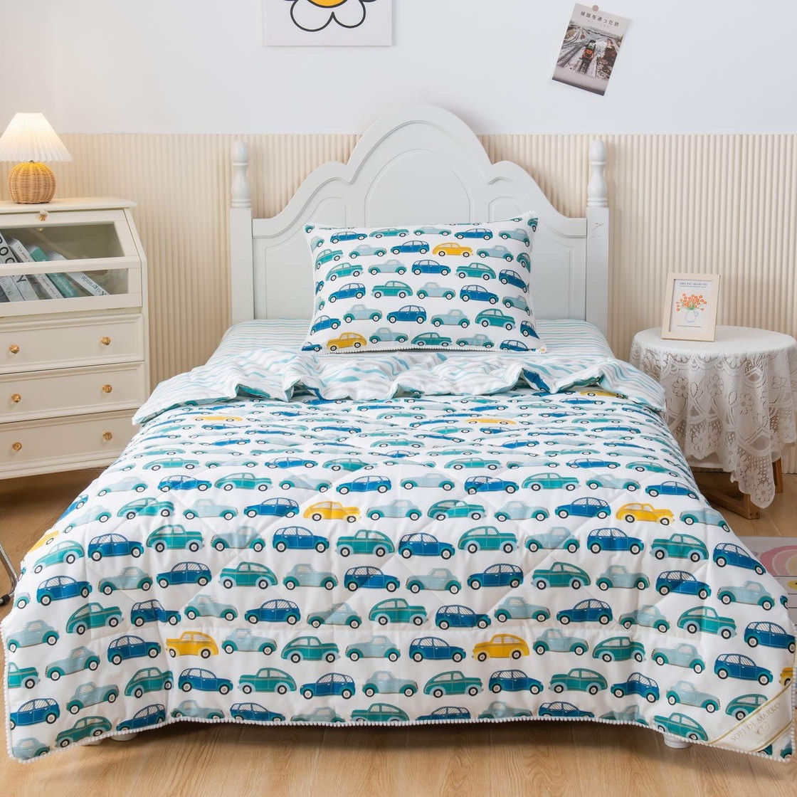 Комплект постельного белья Sofi De Marko Авто чайка Детский Полуторный детский назальный аспиратор с колпачком бирюзовый