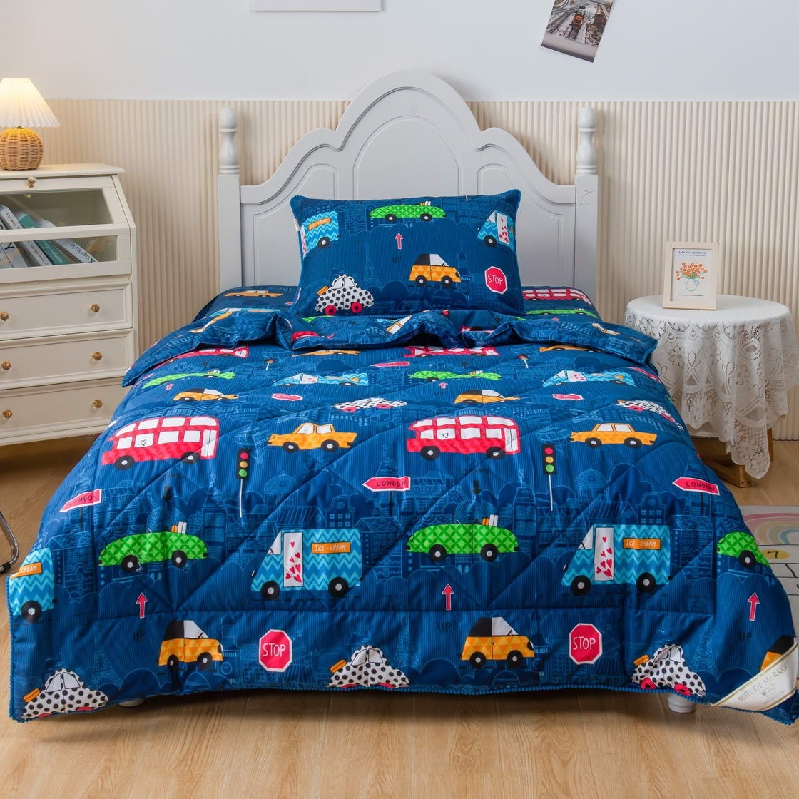 Комплект постельного белья Sofi De Marko Трафик синий Детский Полуторный, размер Детский - фото 1