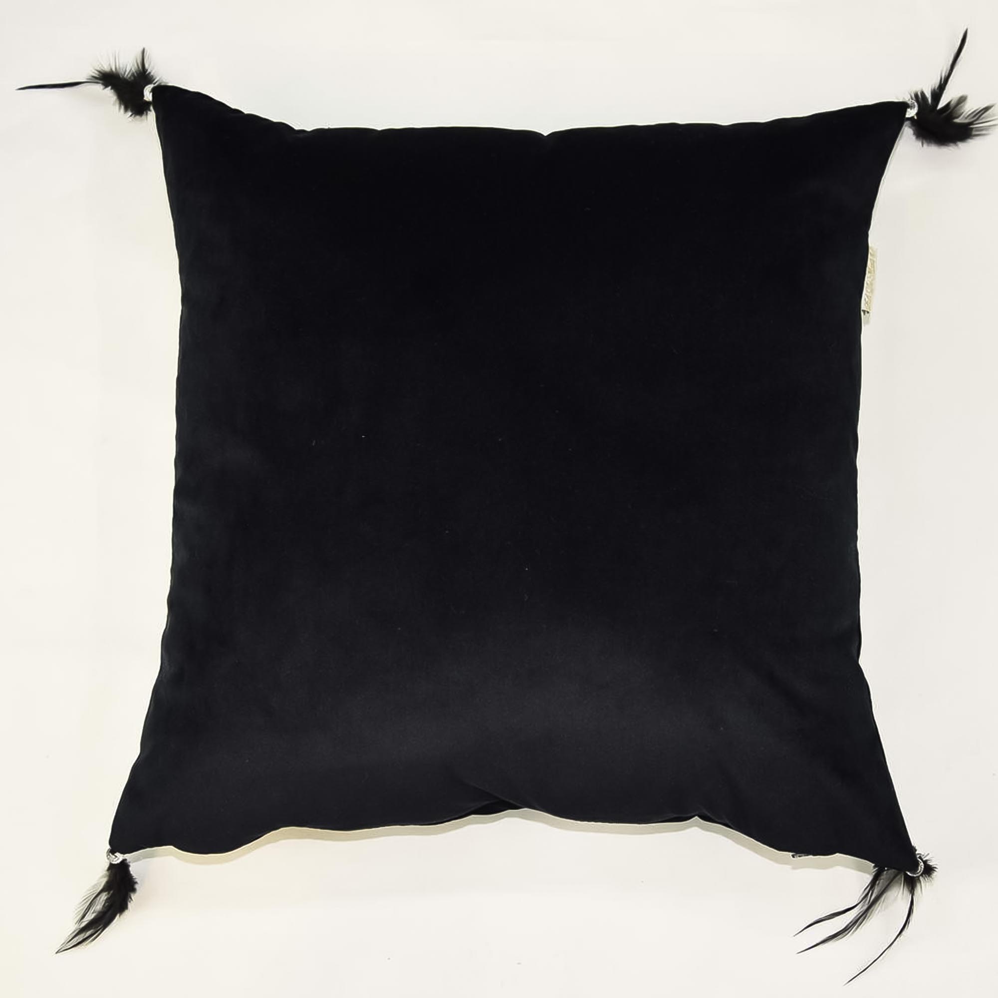 Подушка декоративная Sofi De Marko 45х45 жасмин черная ferplast polo 110 подушка непромокаемая для собак черная